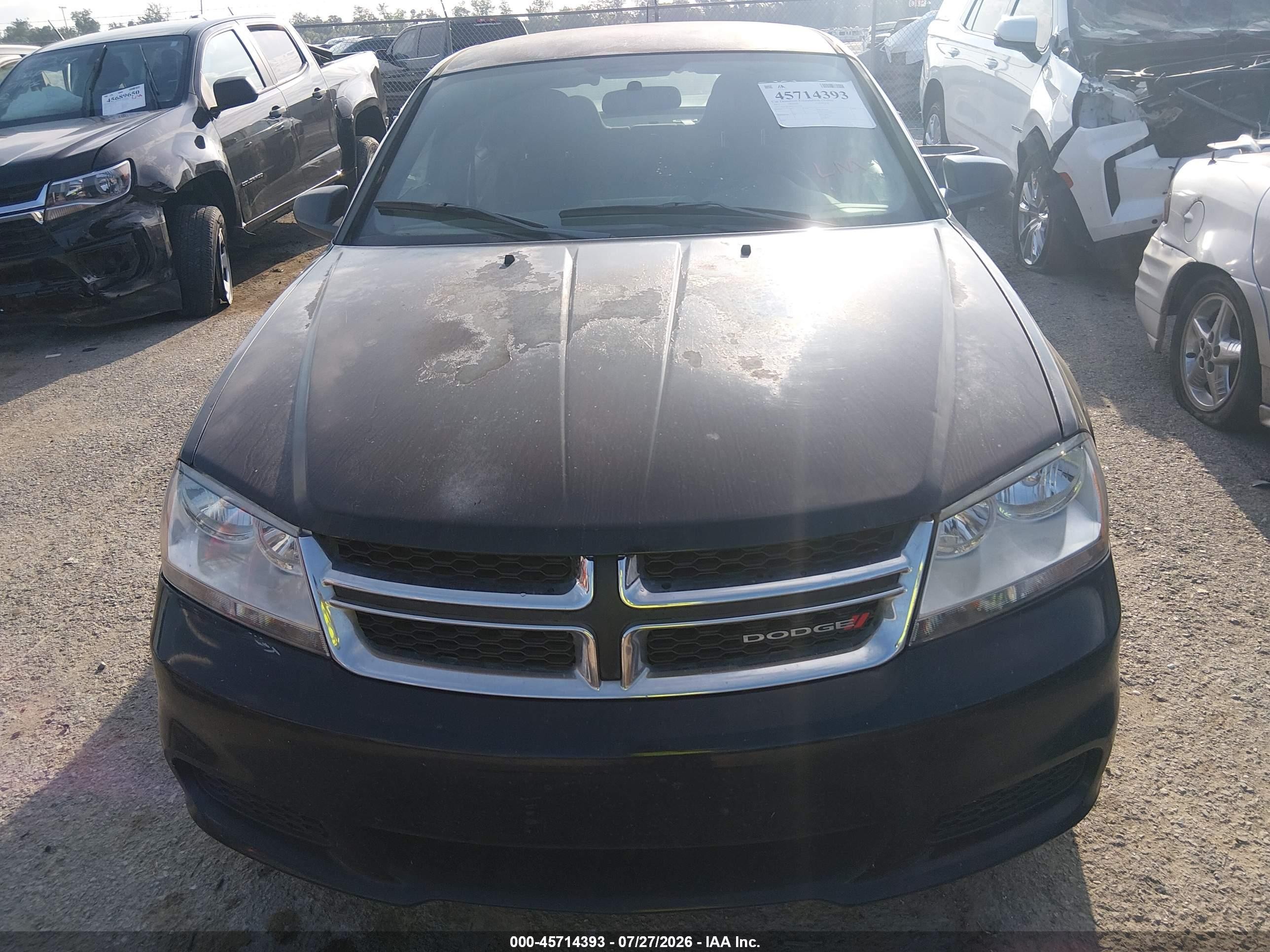 2012 Dodge Avenger Se Черный vin: 1C3CDZABXCN324185