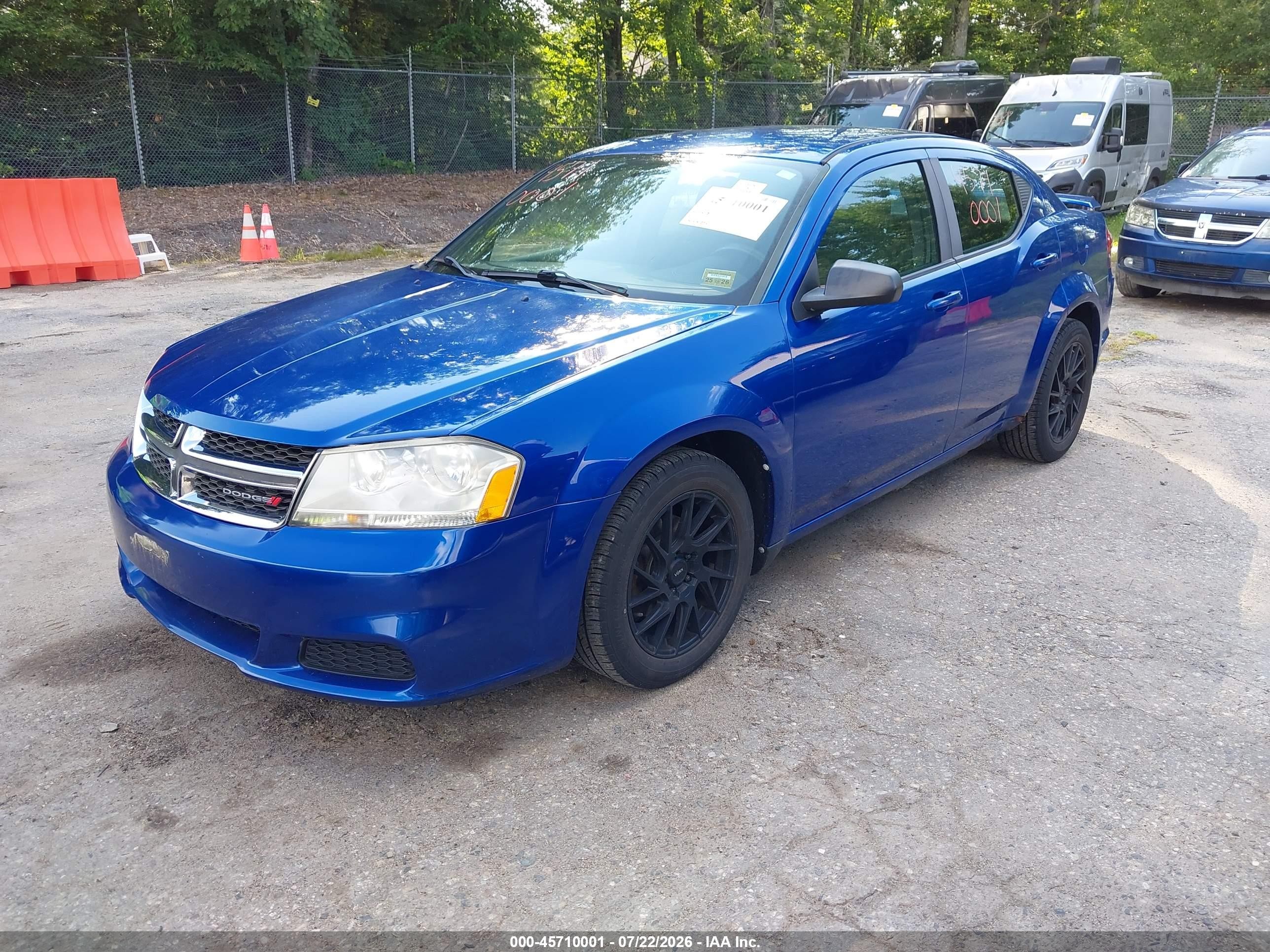 2013 Dodge Avenger Se Blue vin: 1C3CDZABXDN628327