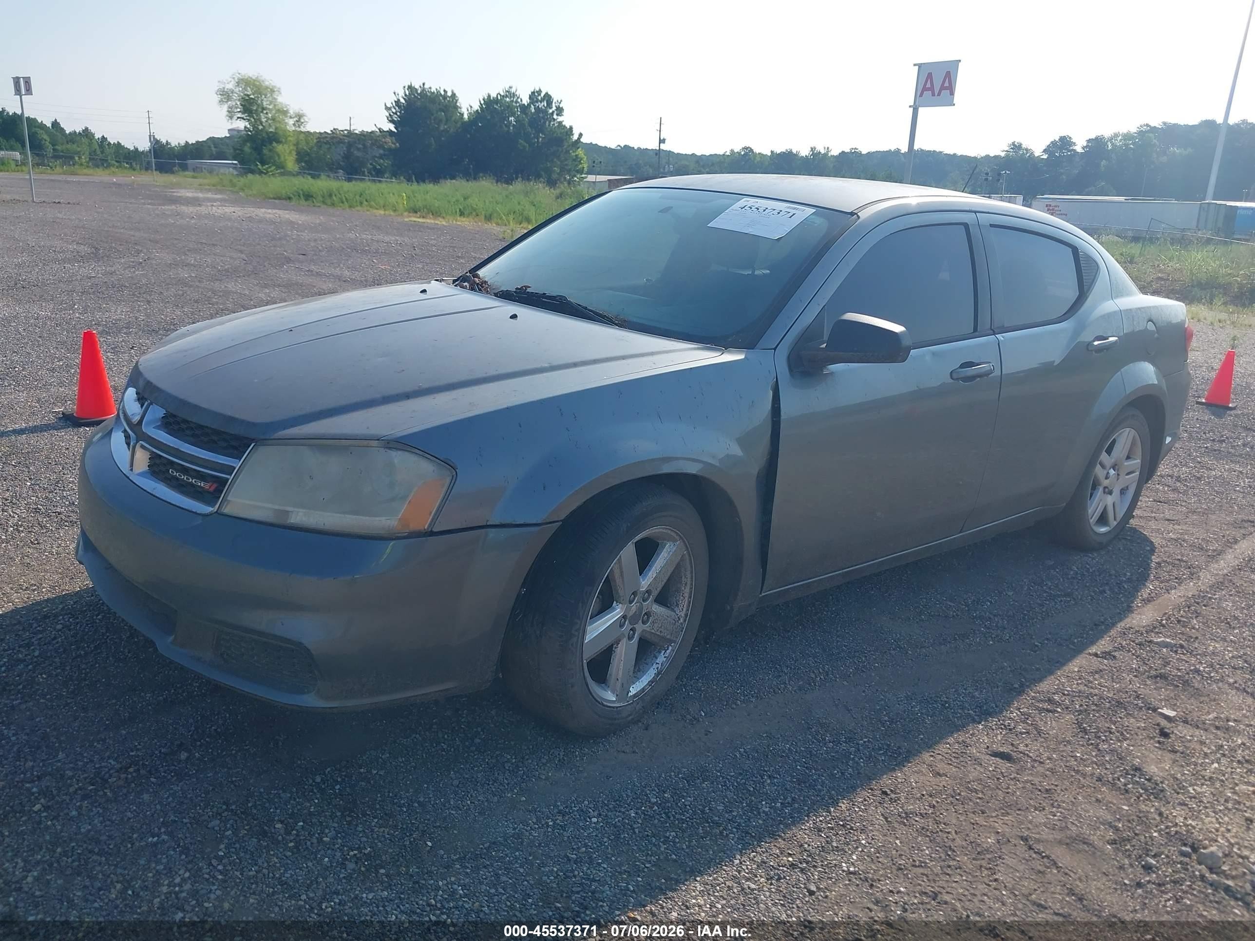 2013 Dodge Avenger Se Gray vin: 1C3CDZABXDN644477