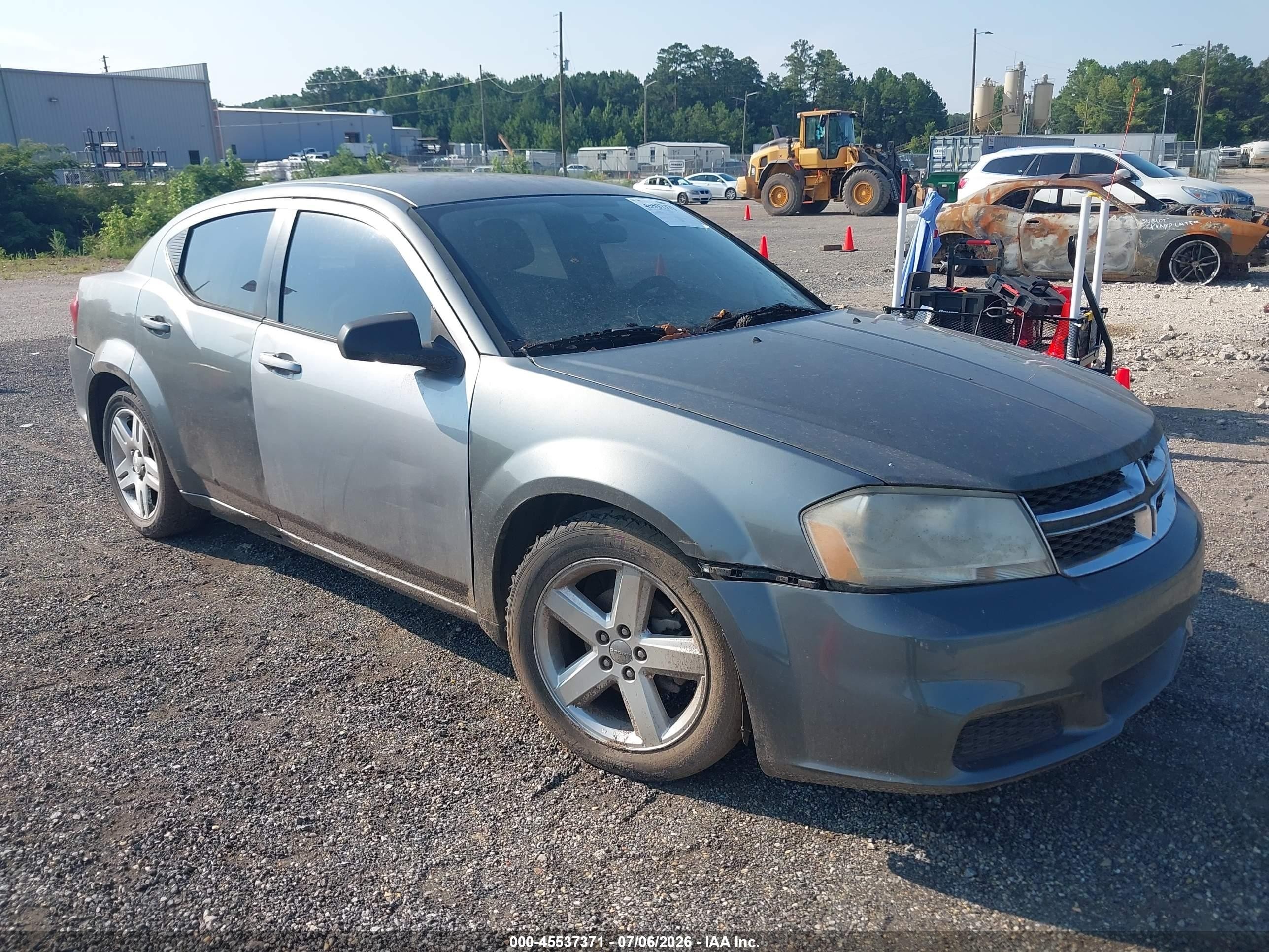 2013 Dodge Avenger Se Gray vin: 1C3CDZABXDN644477