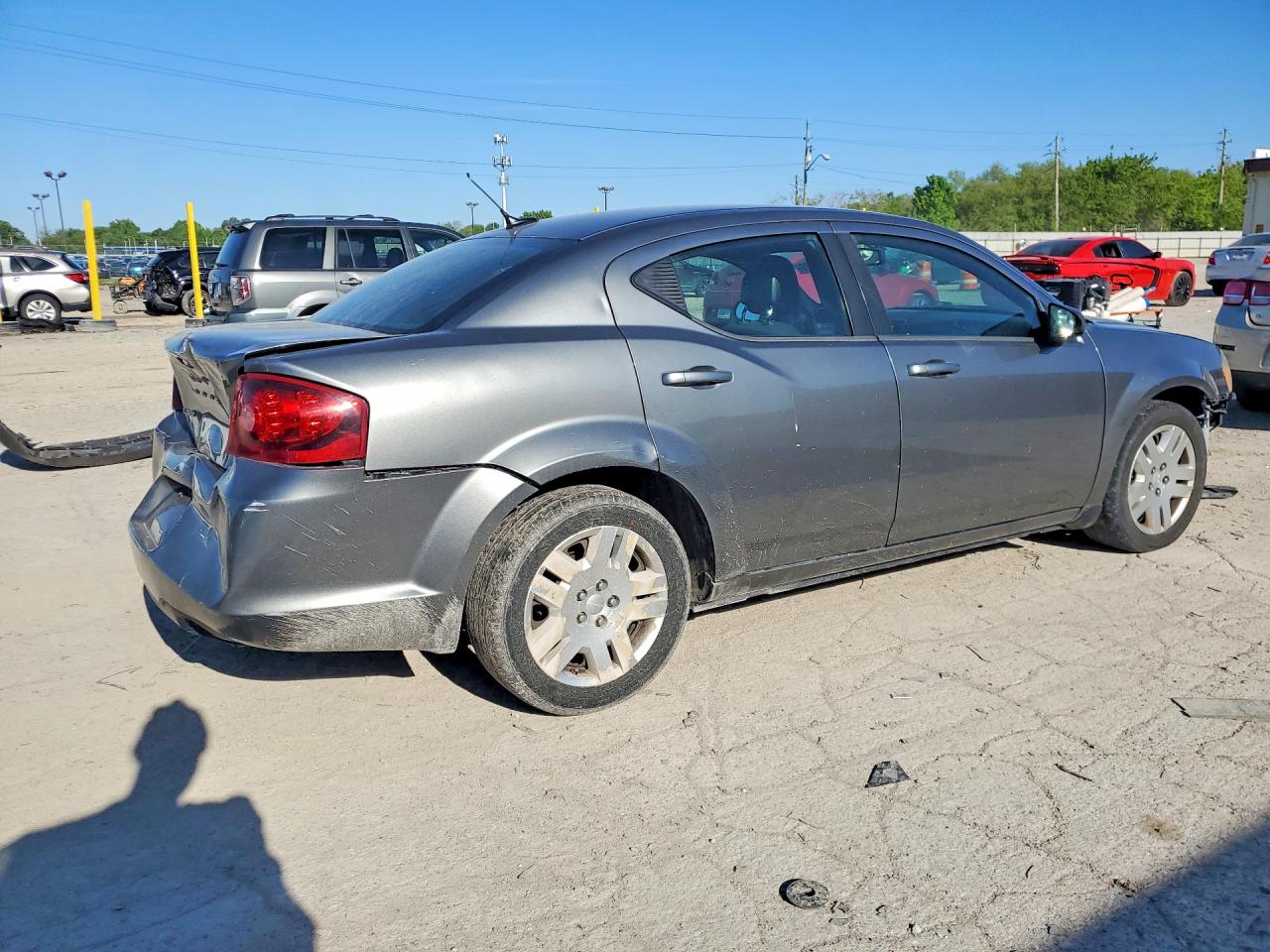 2013 Dodge Avenger Gray vin: 1C3CDZABXDN690617