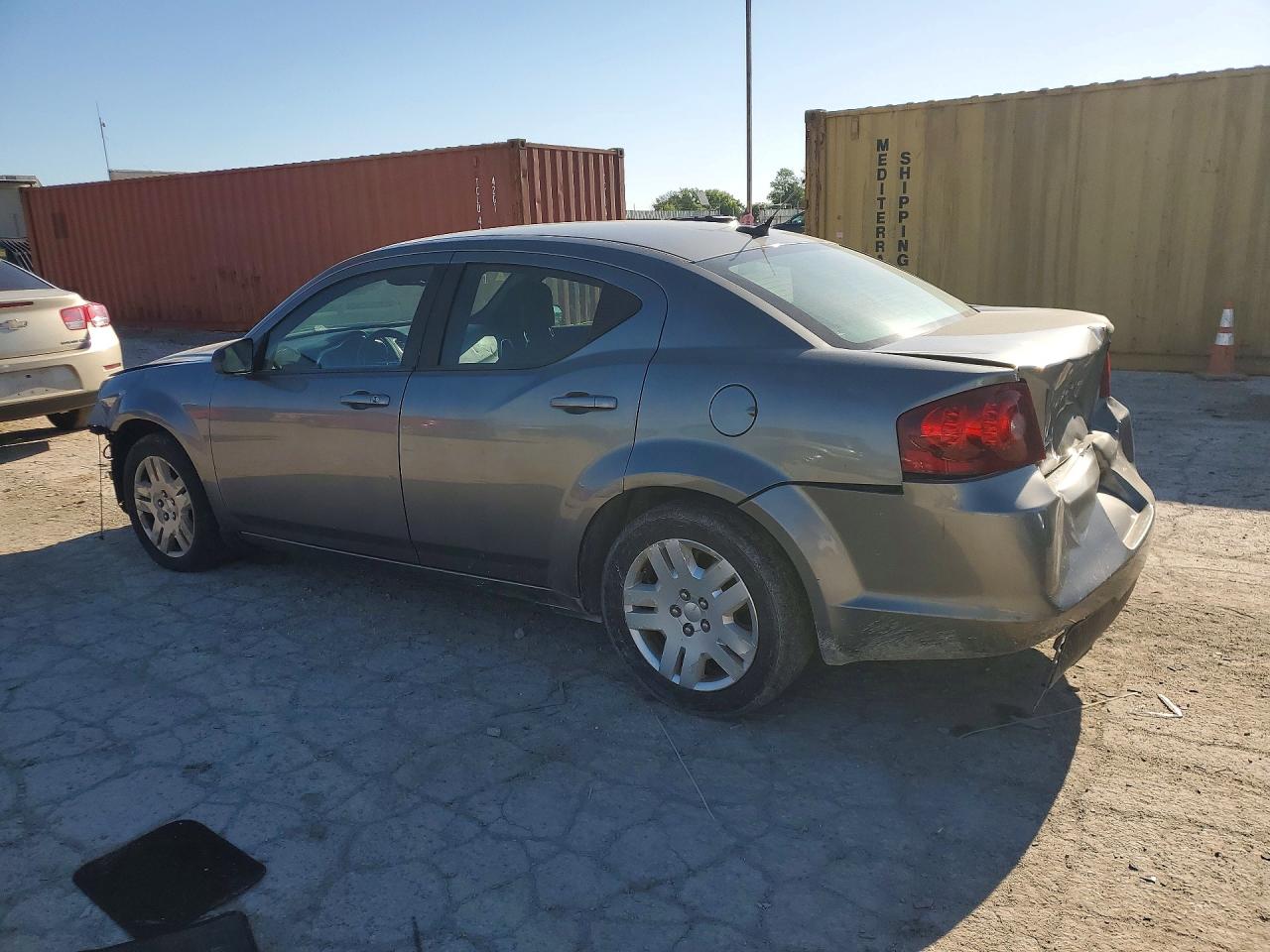 2013 Dodge Avenger Gray vin: 1C3CDZABXDN690617