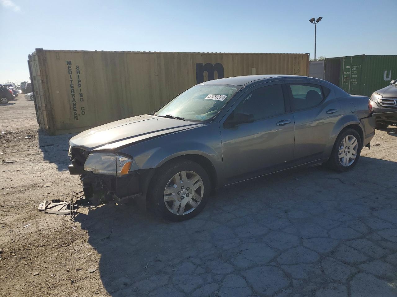 2013 Dodge Avenger Gray vin: 1C3CDZABXDN690617