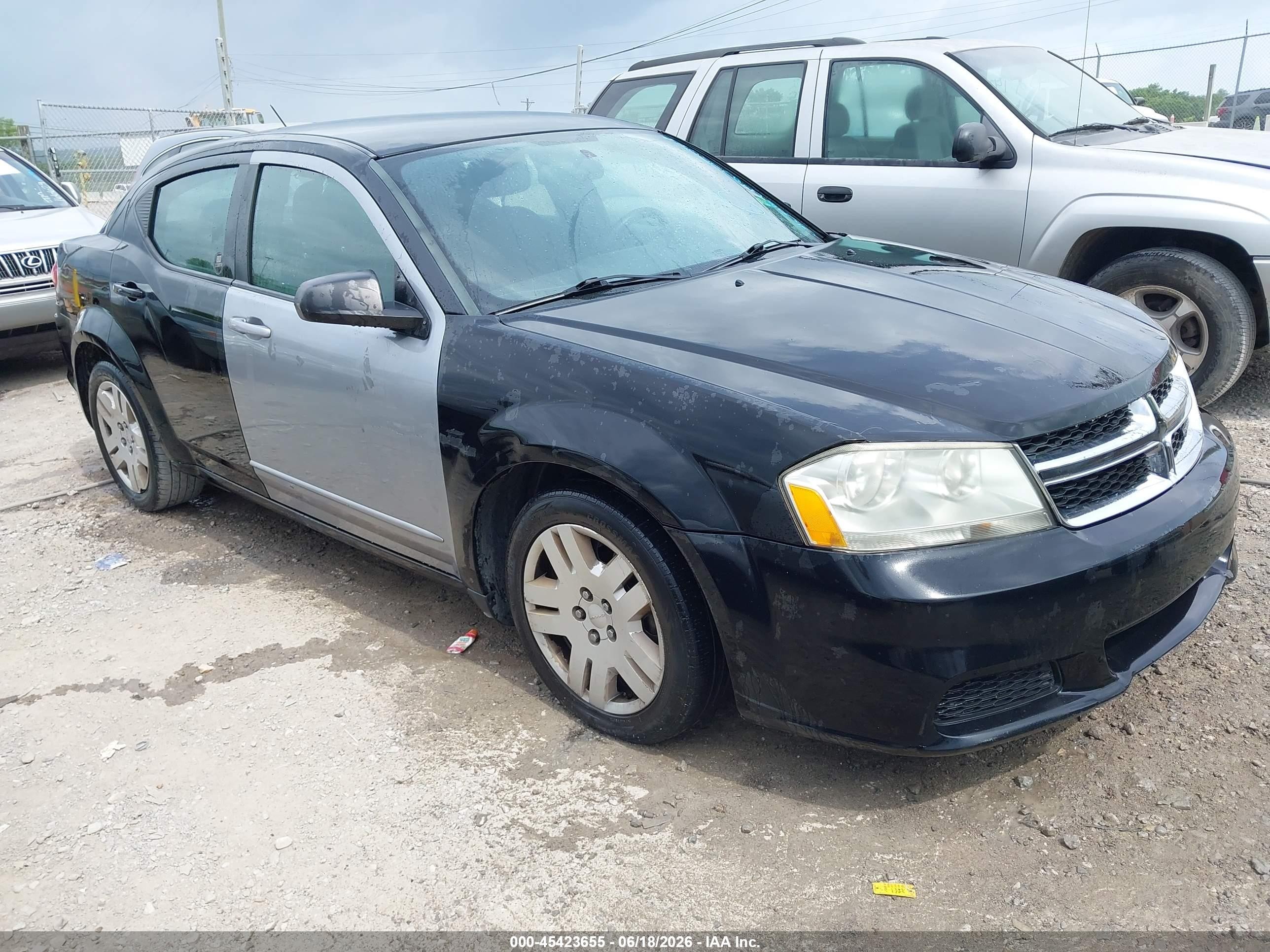 2013 Dodge Avenger Se Черный vin: 1C3CDZABXDN725141
