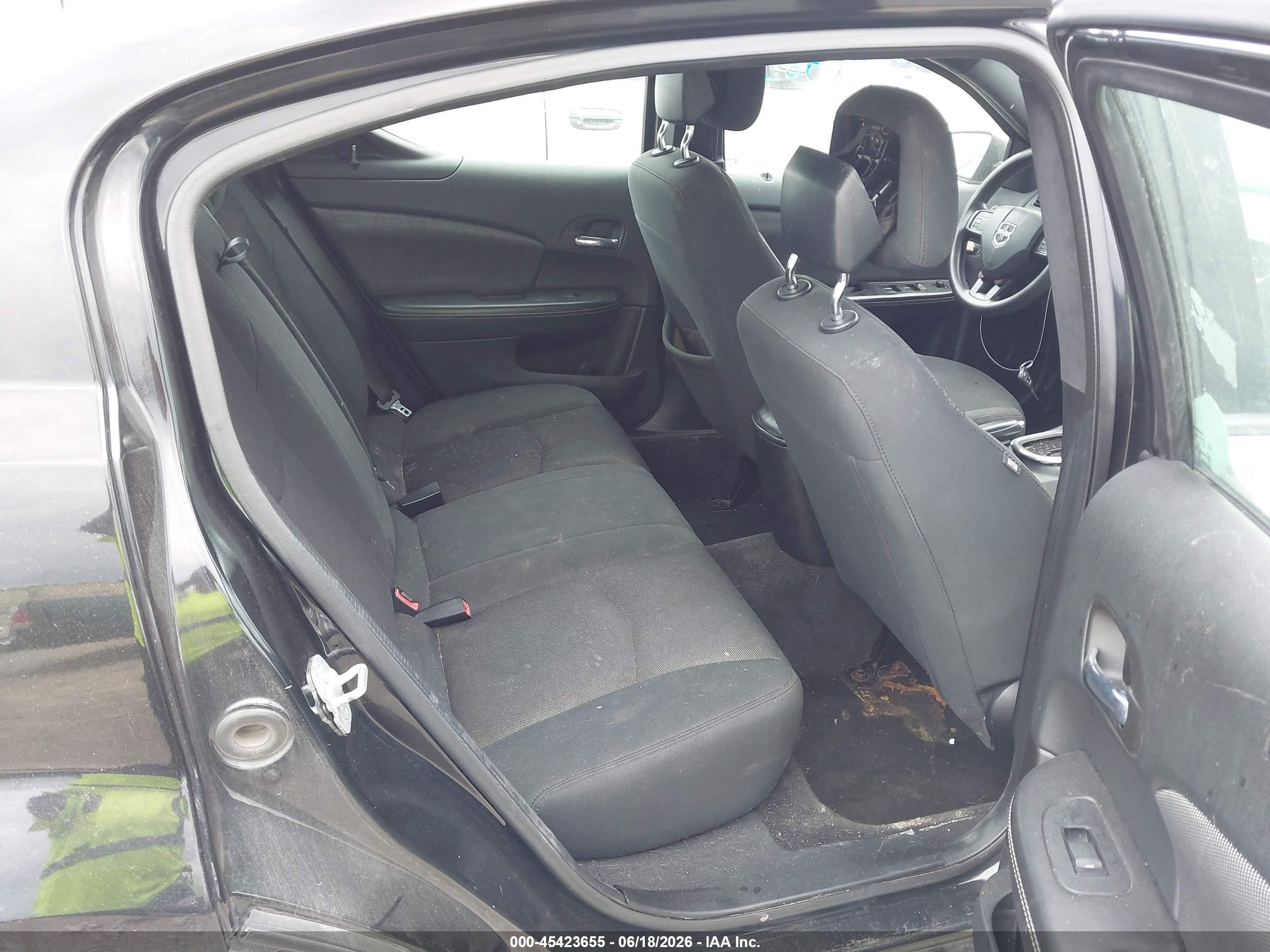 2013 Dodge Avenger Se Black vin: 1C3CDZABXDN725141