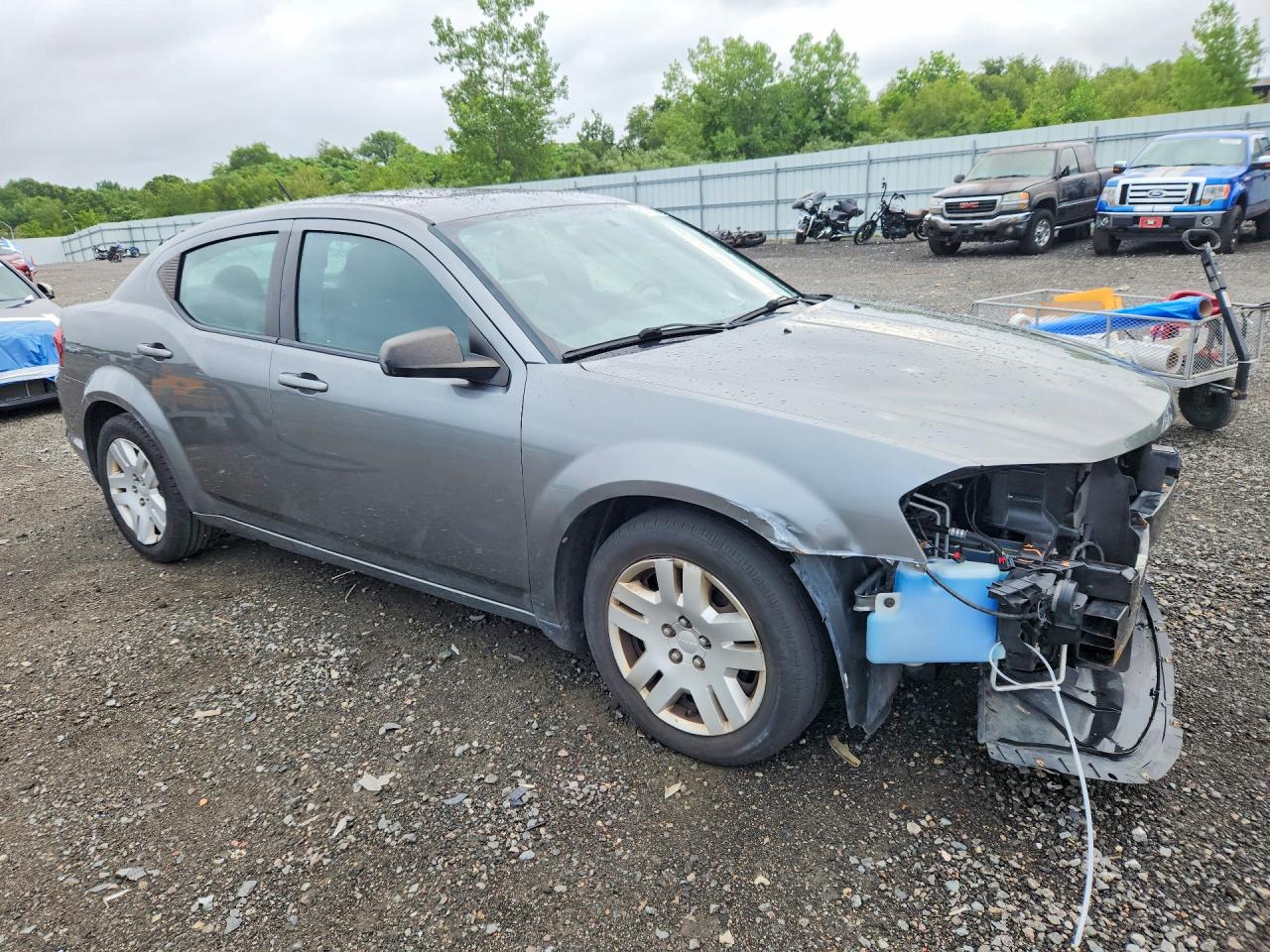 2013 Dodge Avenger Se Gray vin: 1C3CDZABXDN725690