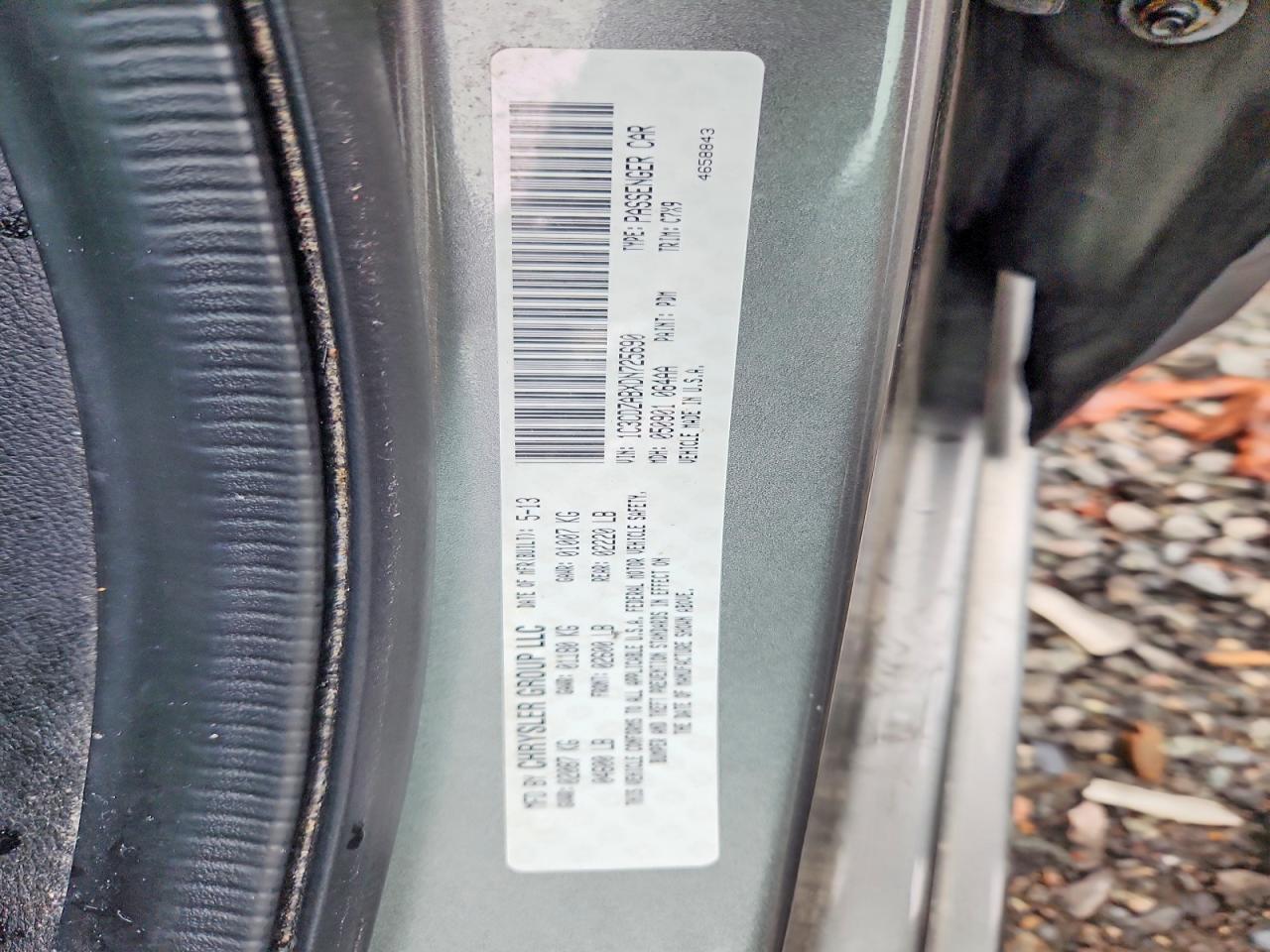 2013 Dodge Avenger Se Gray vin: 1C3CDZABXDN725690