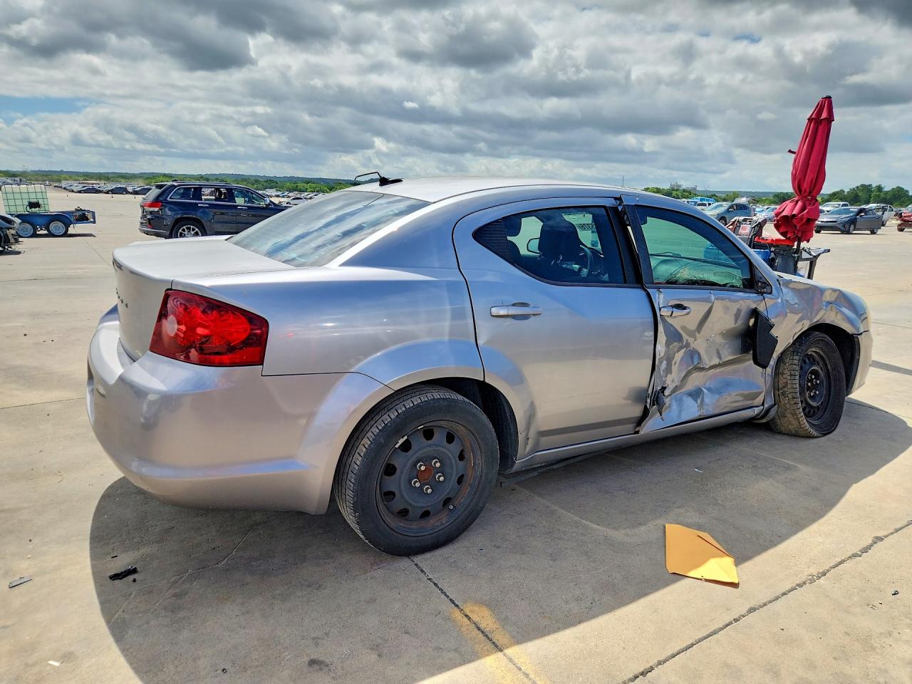 2013 Dodge Avenger Se Gray vin: 1C3CDZABXDN756485