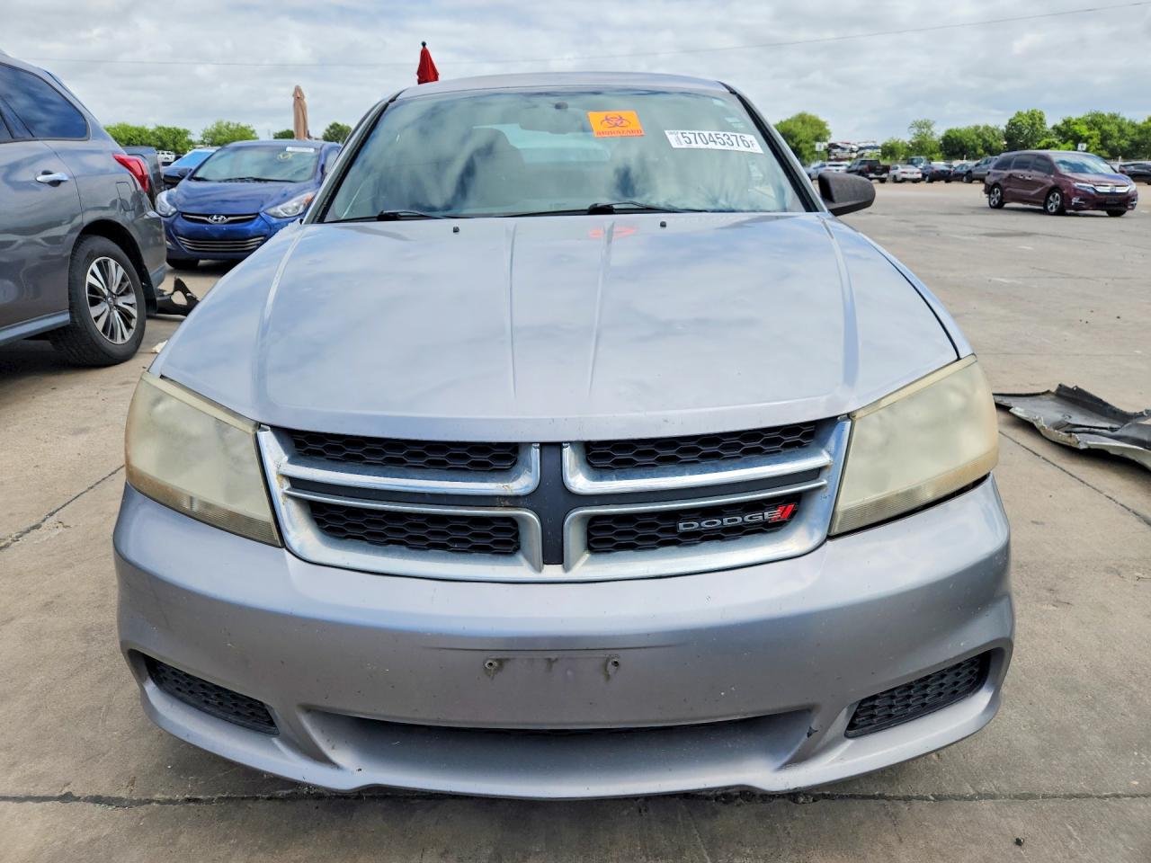 2013 Dodge Avenger Se Gray vin: 1C3CDZABXDN756485