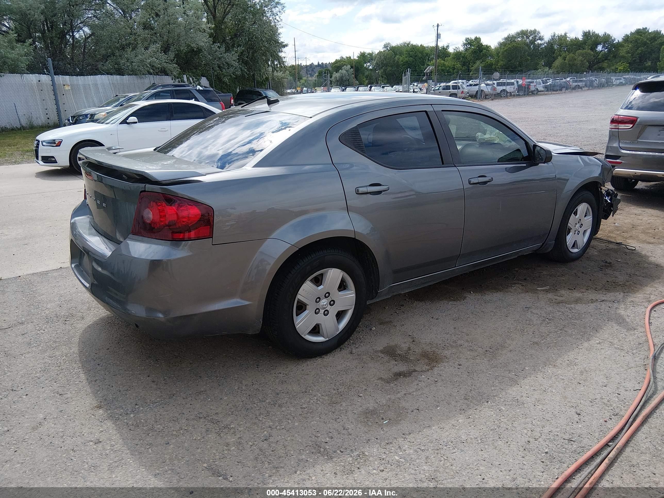 2013 Dodge Avenger Se V6 Gray vin: 1C3CDZAG0DN575830