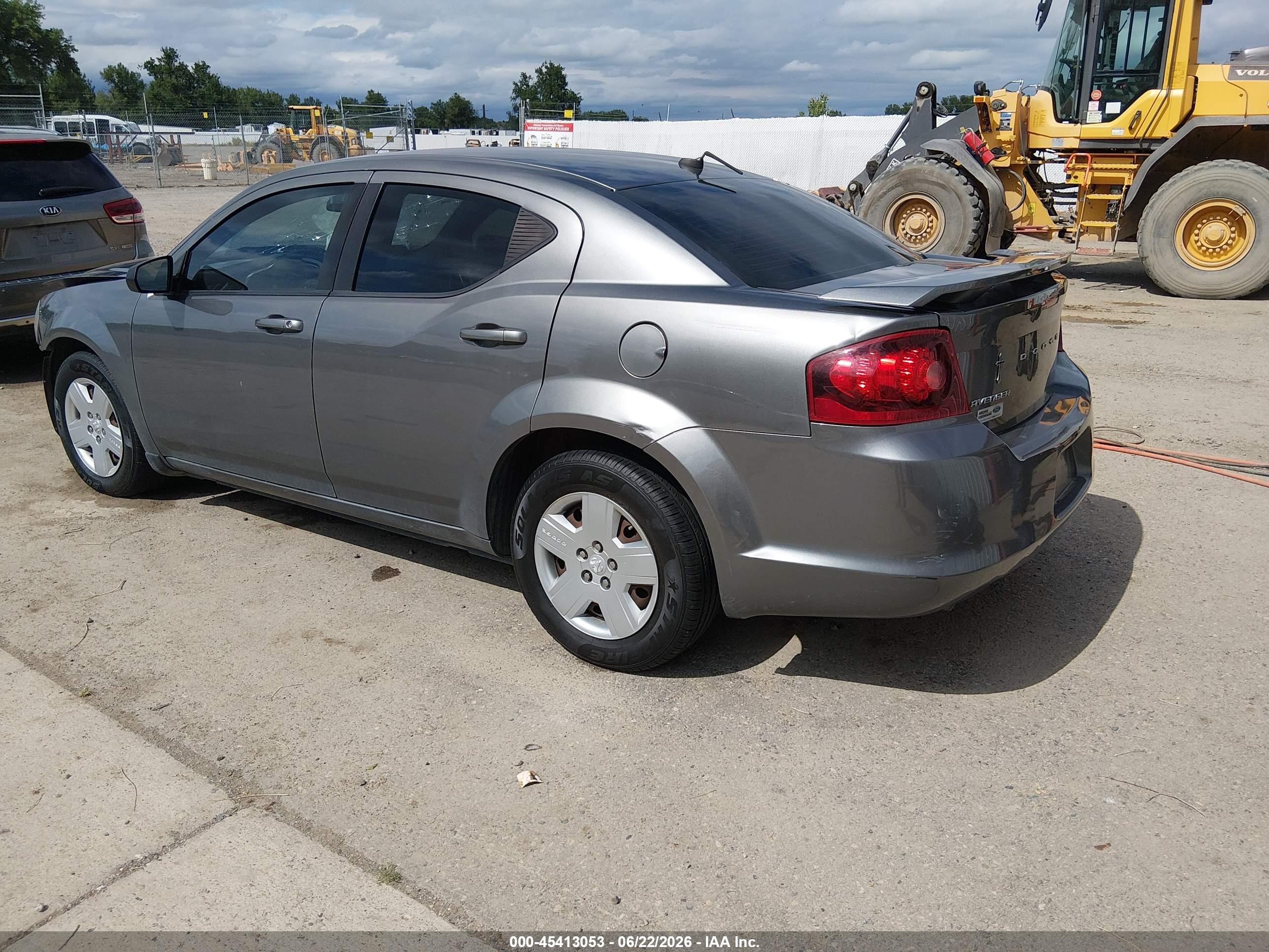 2013 Dodge Avenger Se V6 Gray vin: 1C3CDZAG0DN575830