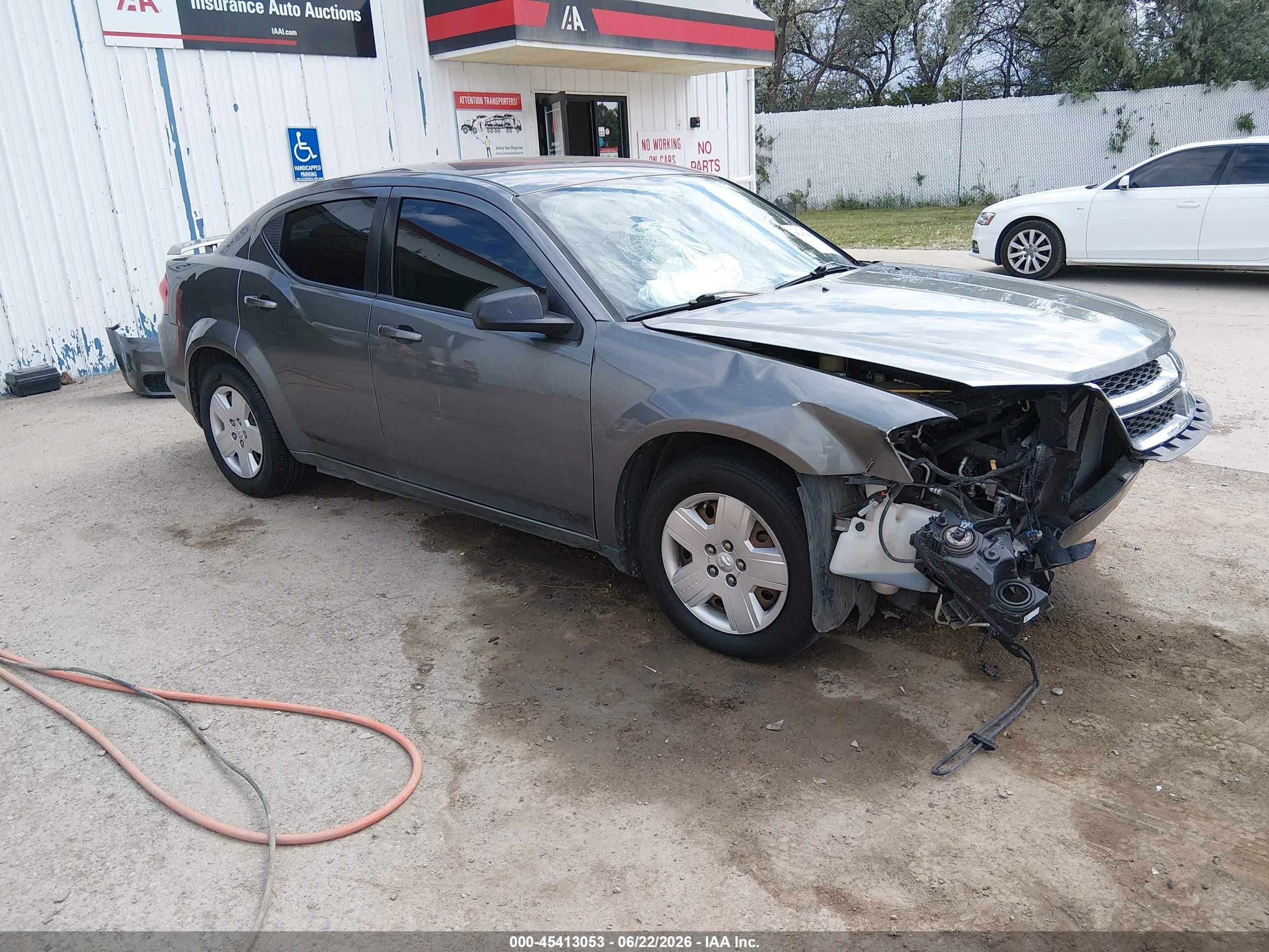 2013 Dodge Avenger Se V6 Gray vin: 1C3CDZAG0DN575830