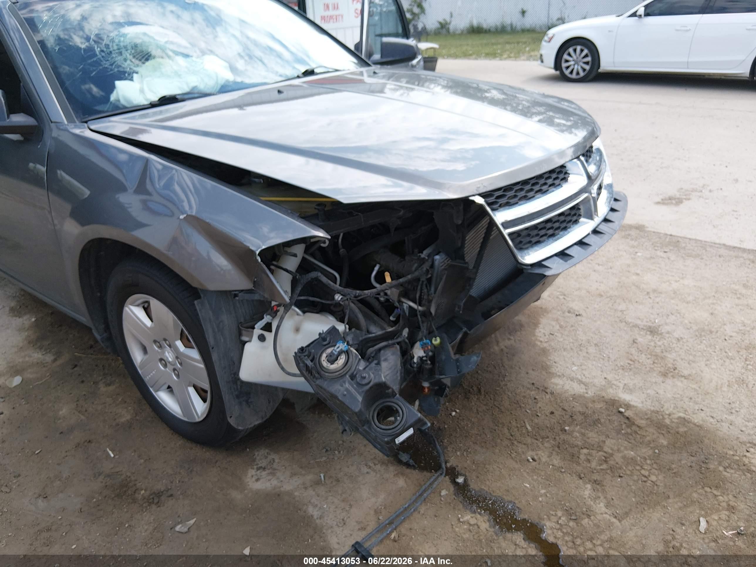 2013 Dodge Avenger Se V6 Gray vin: 1C3CDZAG0DN575830