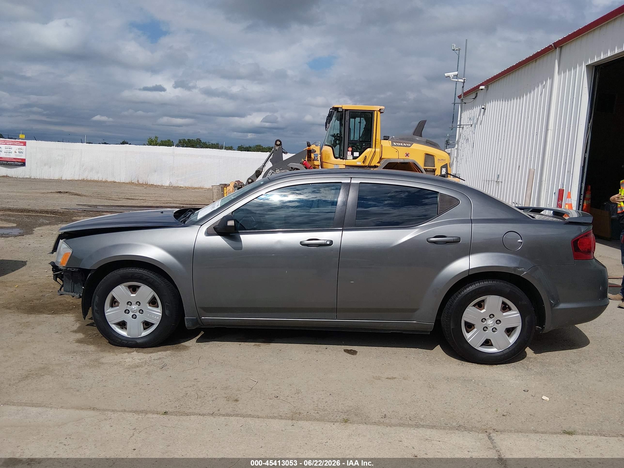 2013 Dodge Avenger Se V6 Gray vin: 1C3CDZAG0DN575830
