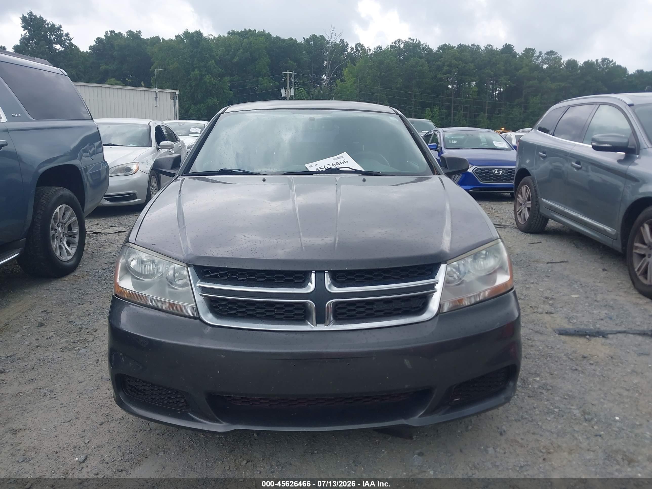 2014 Dodge Avenger Se Gray vin: 1C3CDZAG0EN218200