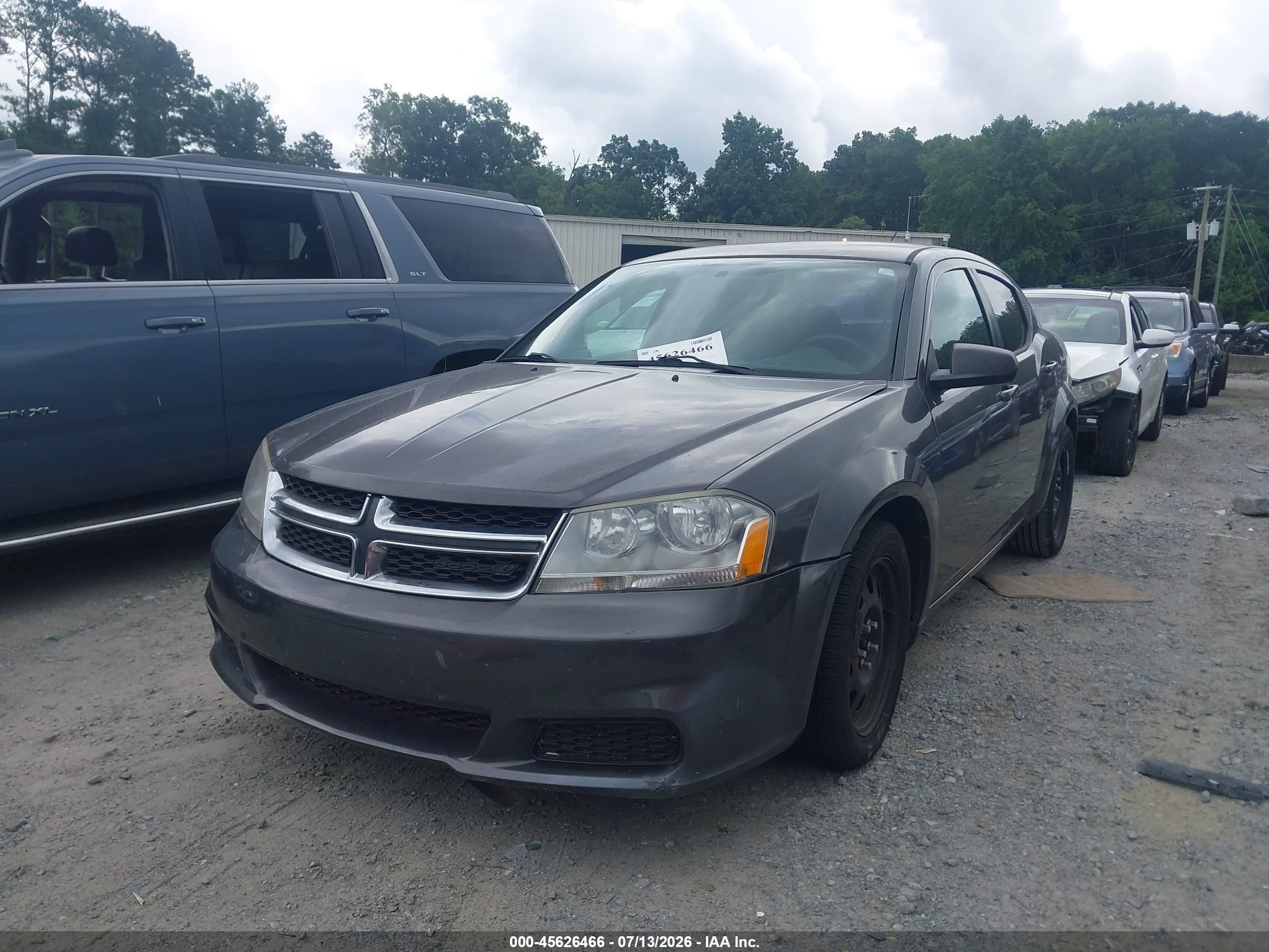 2014 Dodge Avenger Se Gray vin: 1C3CDZAG0EN218200