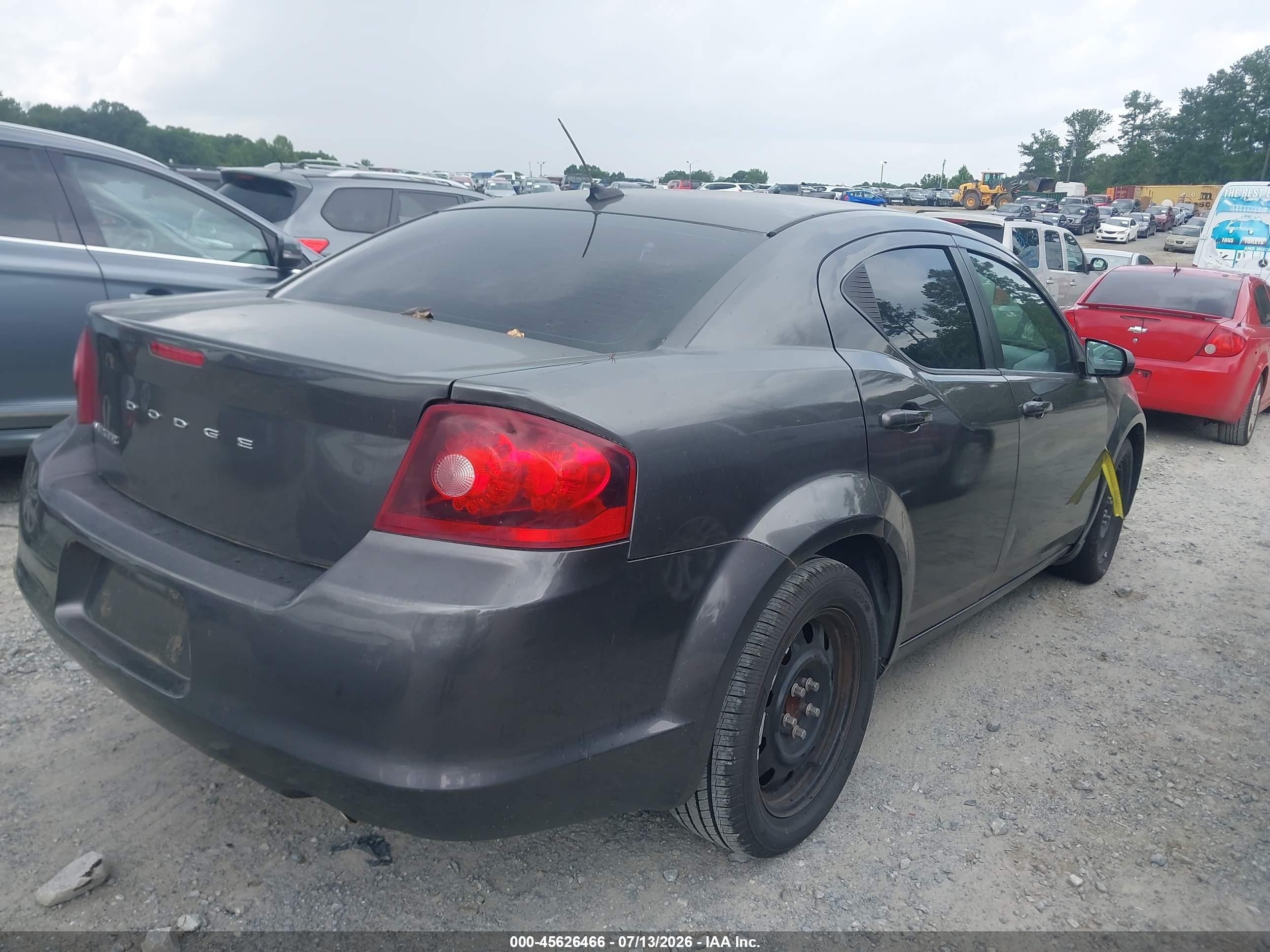 2014 Dodge Avenger Se Gray vin: 1C3CDZAG0EN218200