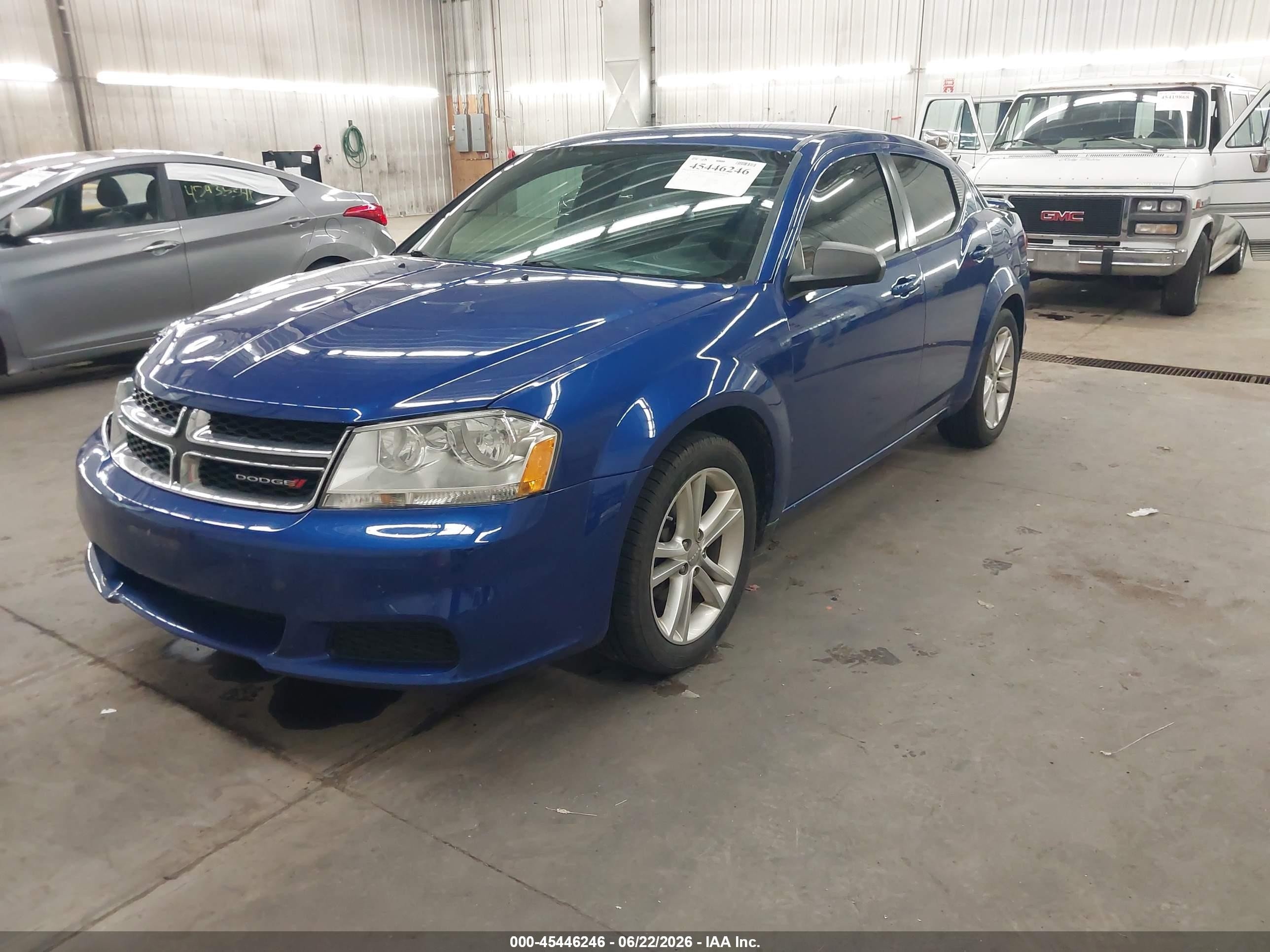 2012 Dodge Avenger Se Blue vin: 1C3CDZAG1CN291265