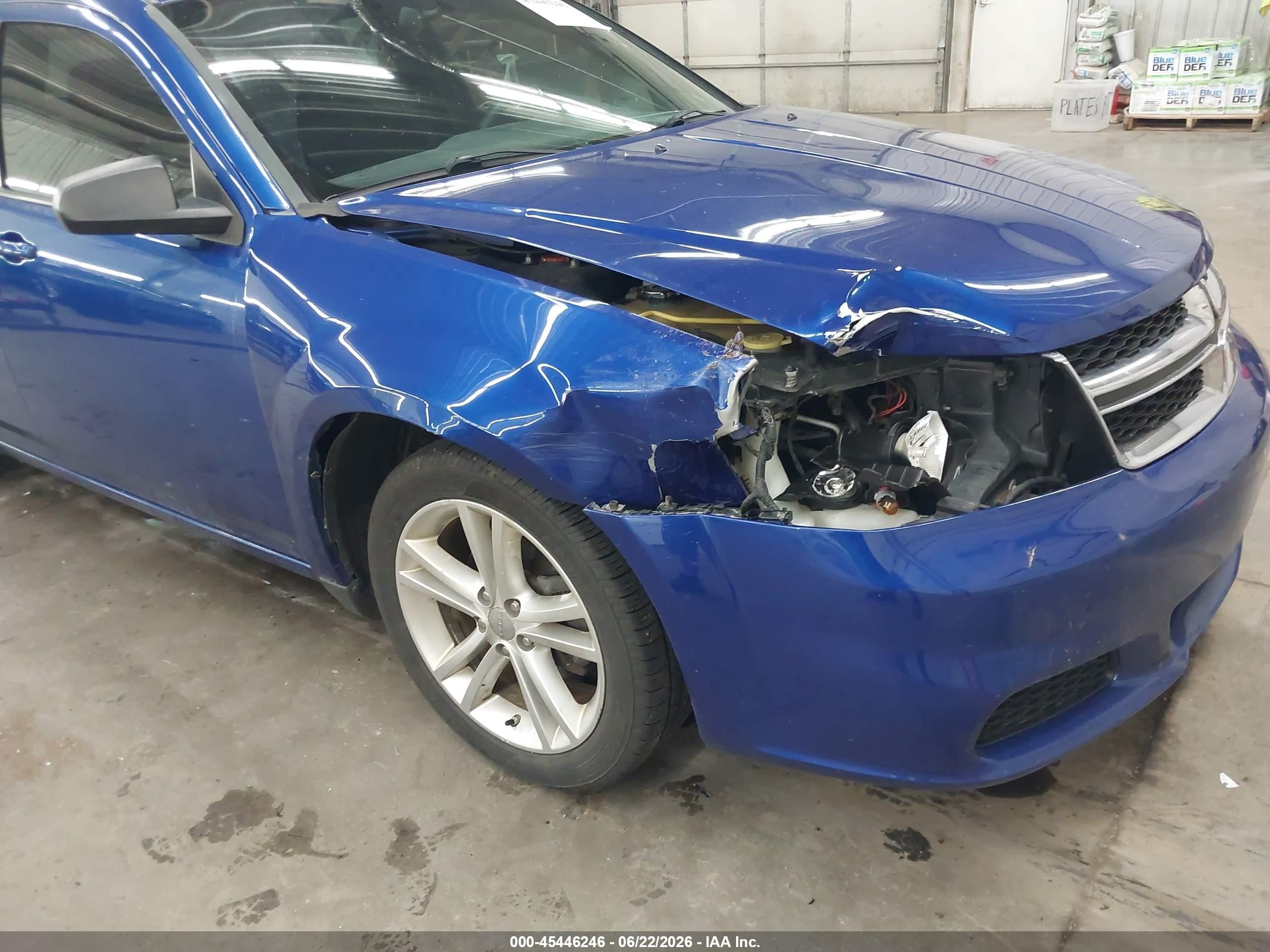 2012 Dodge Avenger Se Blue vin: 1C3CDZAG1CN291265