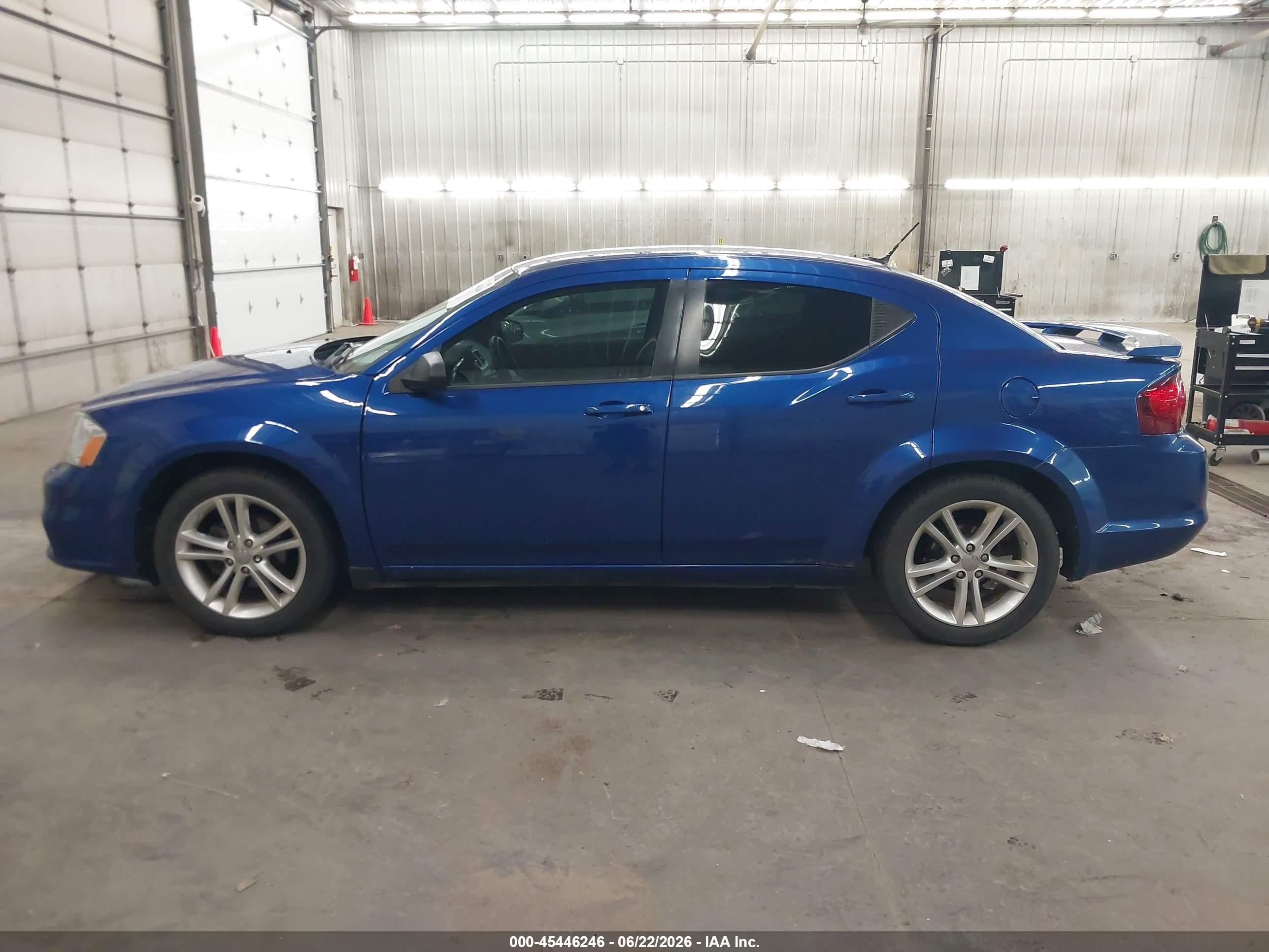 2012 Dodge Avenger Se Blue vin: 1C3CDZAG1CN291265
