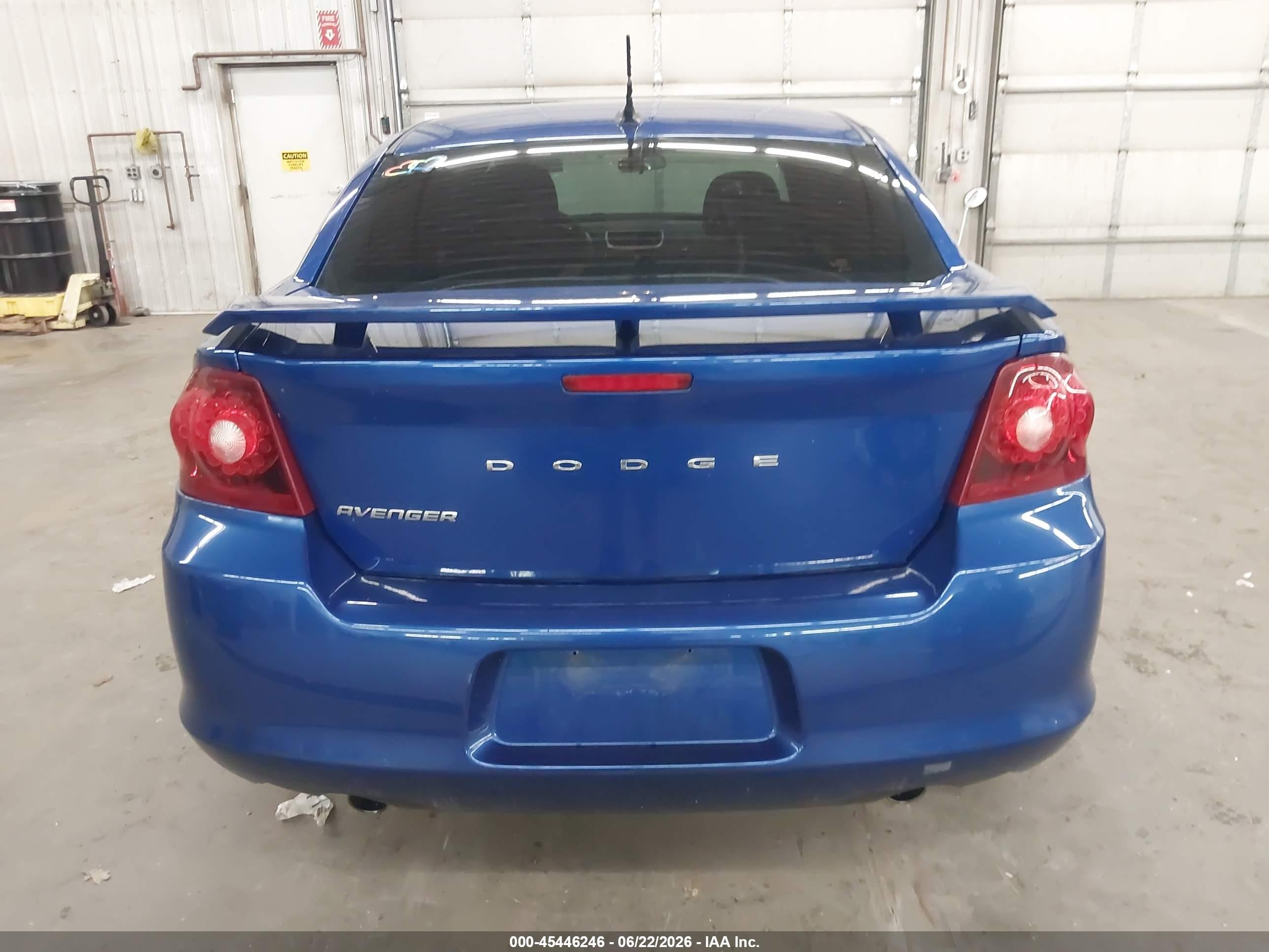 2012 Dodge Avenger Se Blue vin: 1C3CDZAG1CN291265