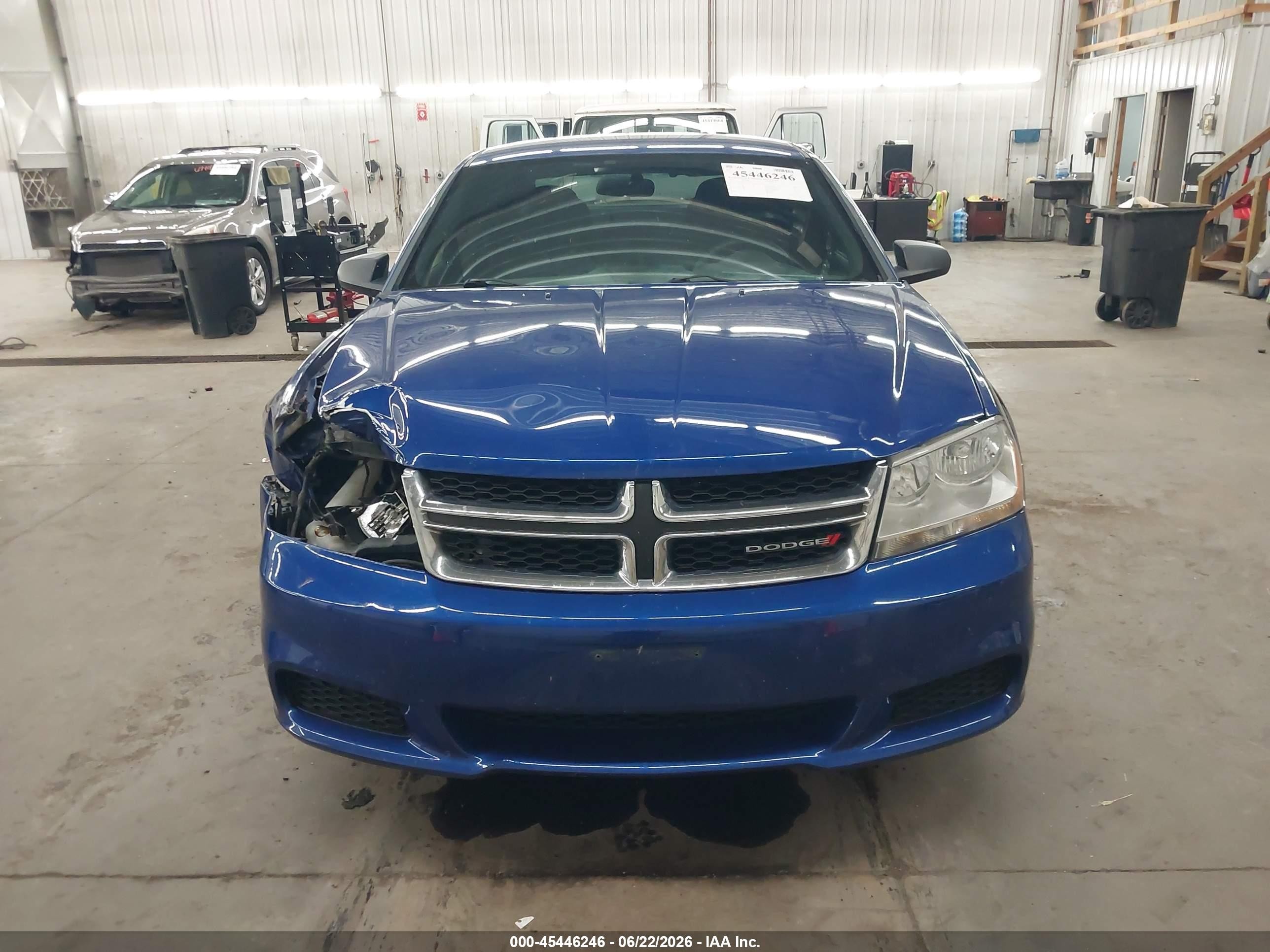 2012 Dodge Avenger Se Blue vin: 1C3CDZAG1CN291265