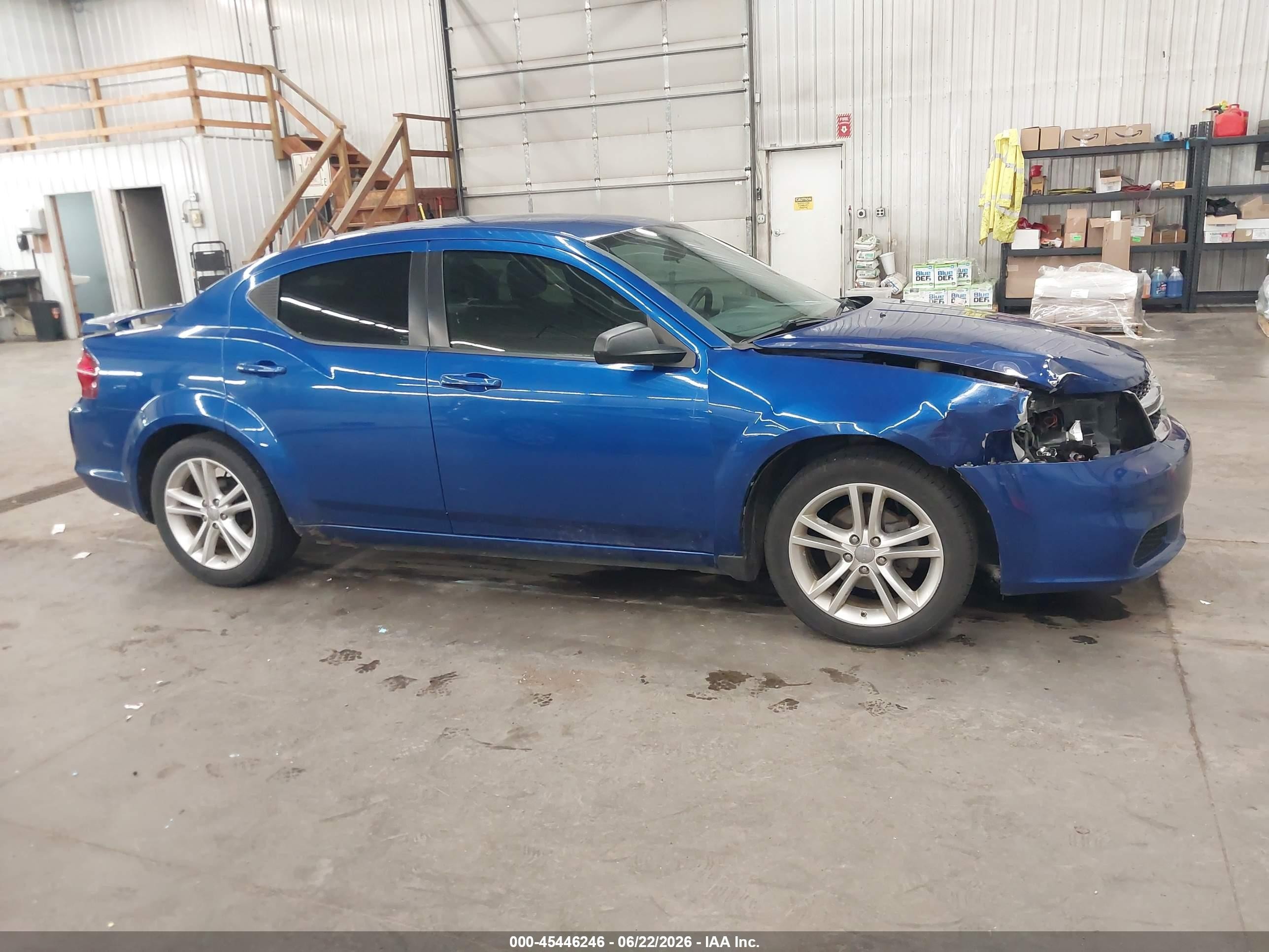 2012 Dodge Avenger Se Blue vin: 1C3CDZAG1CN291265