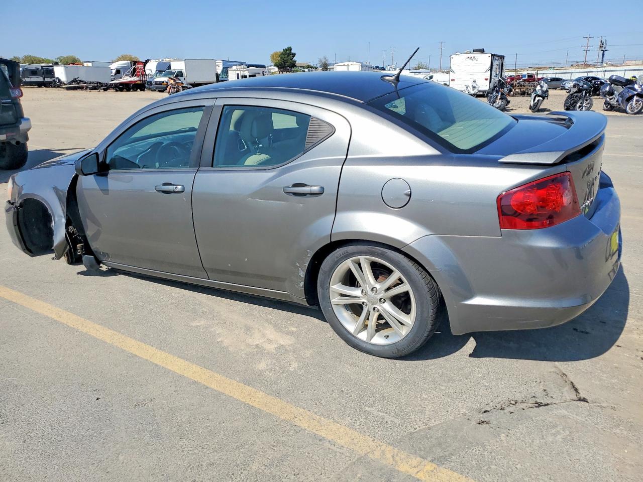 2013 Dodge Avenger Se Gray vin: 1C3CDZAG1DN548393