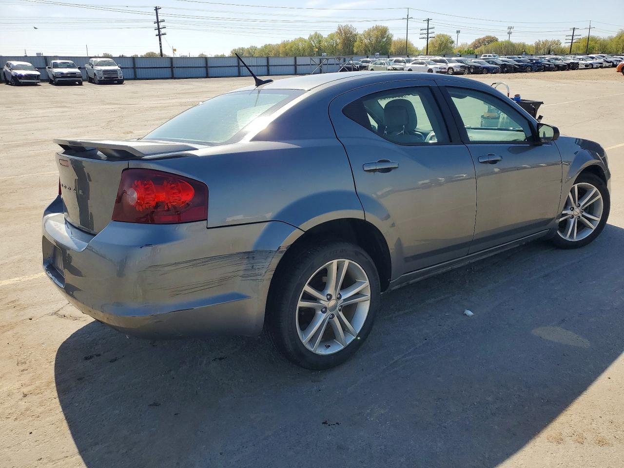 2013 Dodge Avenger Se Gray vin: 1C3CDZAG1DN548393