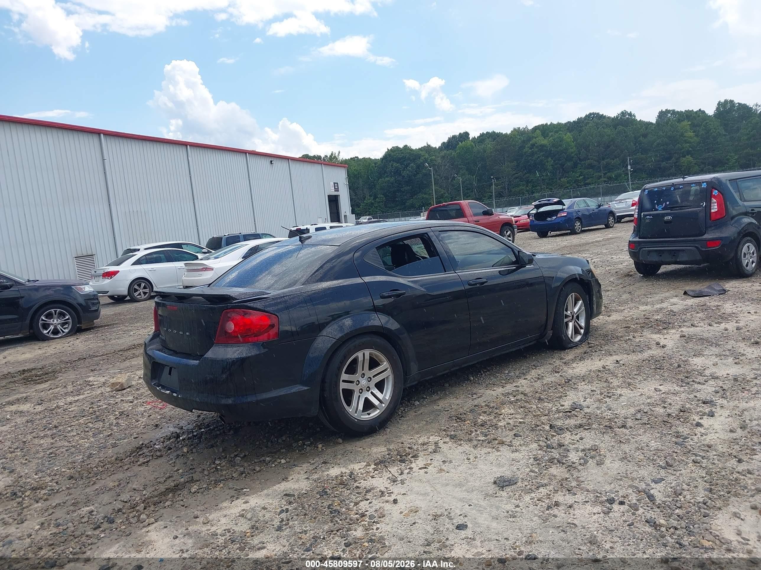 2013 Dodge Avenger Se V6 Black vin: 1C3CDZAG1DN572354
