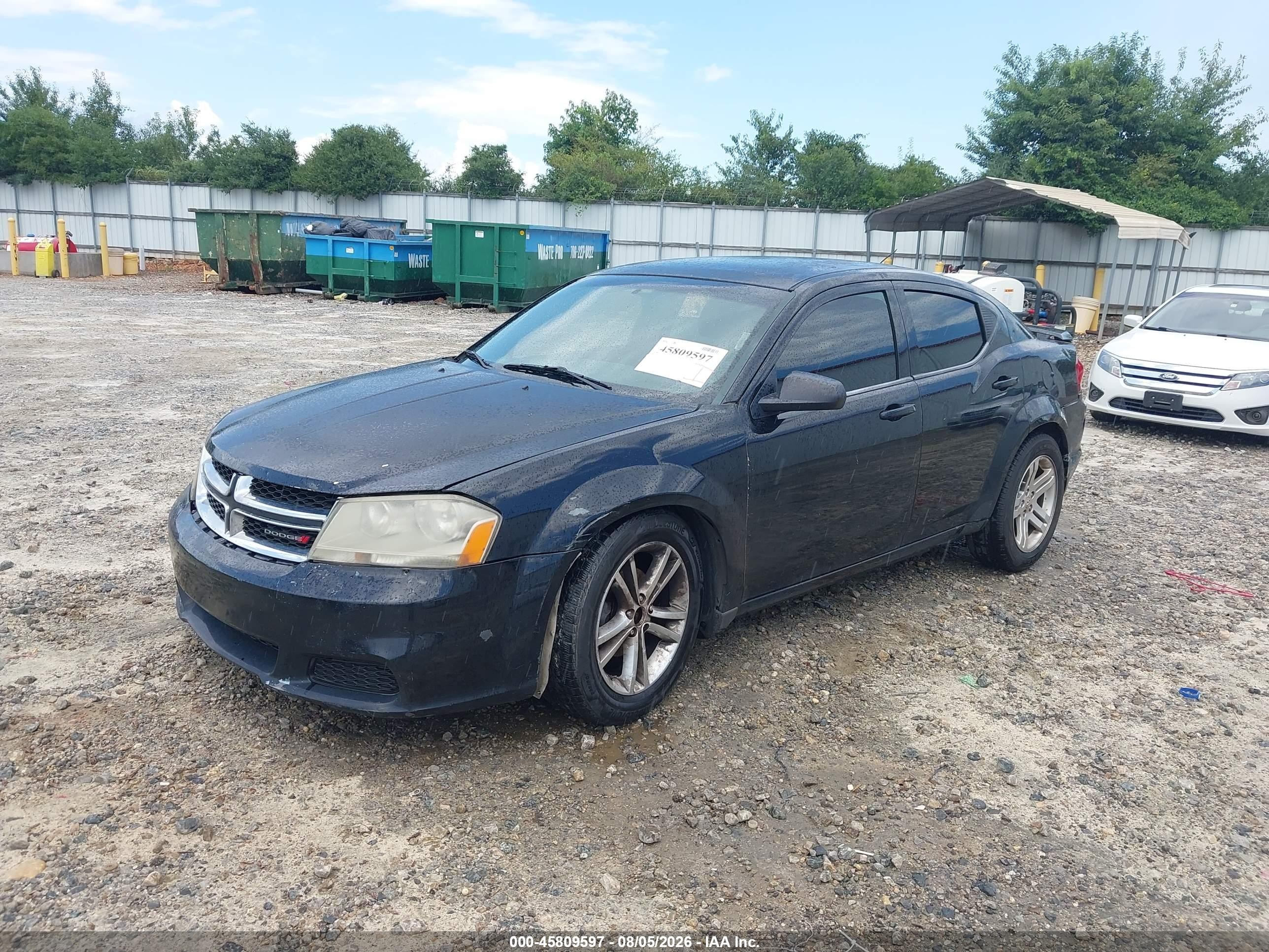 2013 Dodge Avenger Se V6 Black vin: 1C3CDZAG1DN572354