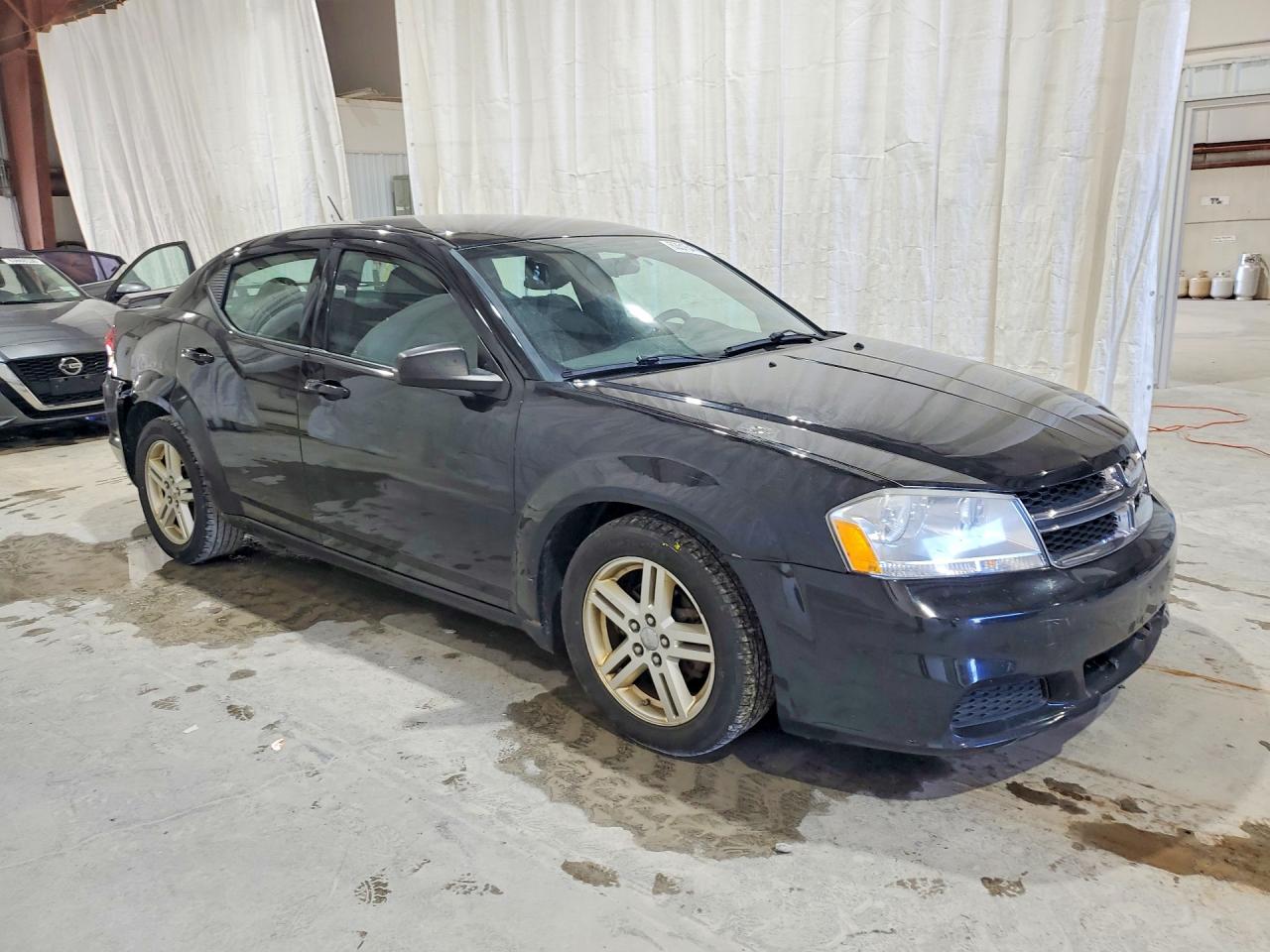 2014 Dodge Avenger Se Black vin: 1C3CDZAG1EN218237