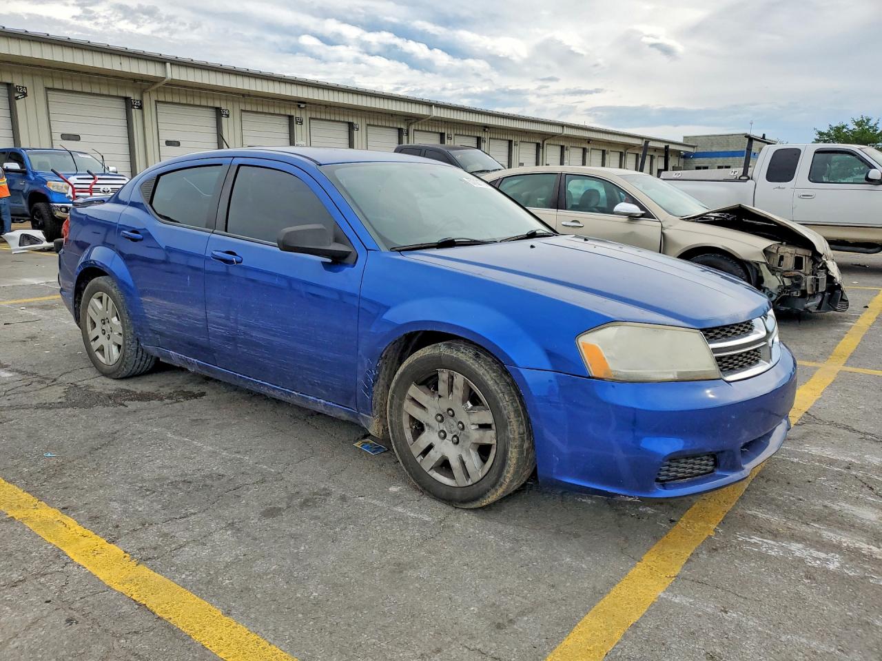 2013 Dodge Avenger Se Blue vin: 1C3CDZAG2DN748120