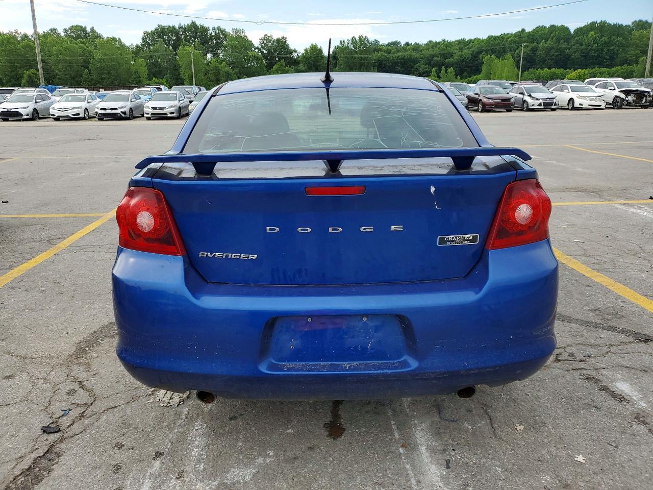 2013 Dodge Avenger Se Blue vin: 1C3CDZAG2DN748120