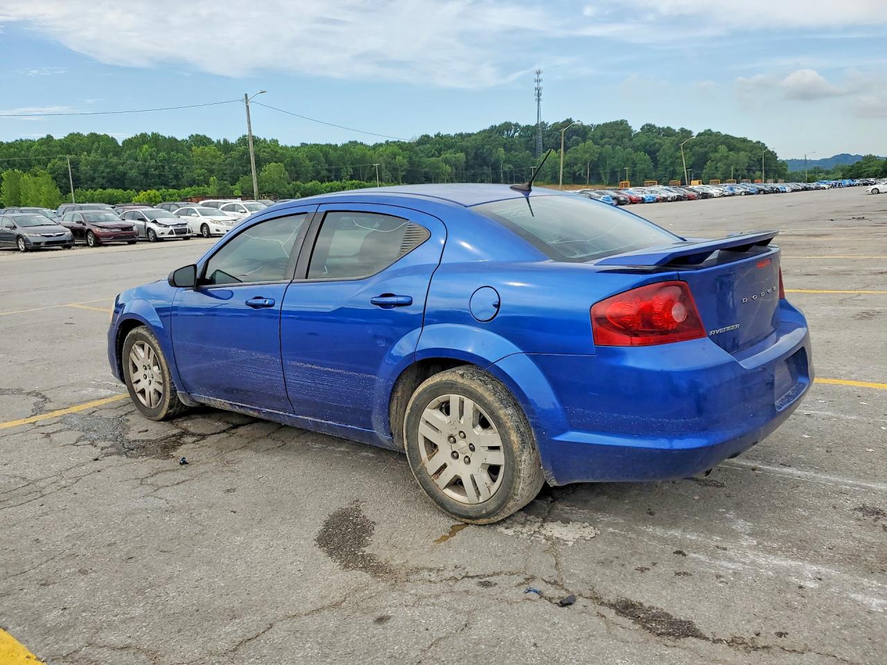 2013 Dodge Avenger Se Blue vin: 1C3CDZAG2DN748120