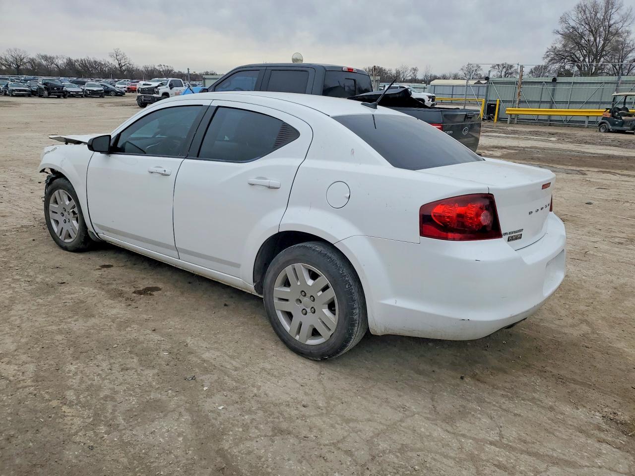 2013 Dodge Avenger Se White vin: 1C3CDZAG2DN749395