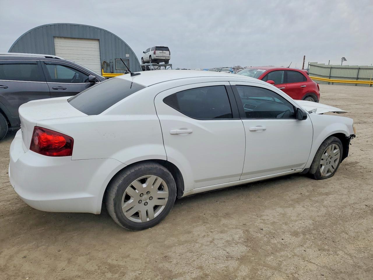 2013 Dodge Avenger Se White vin: 1C3CDZAG2DN749395