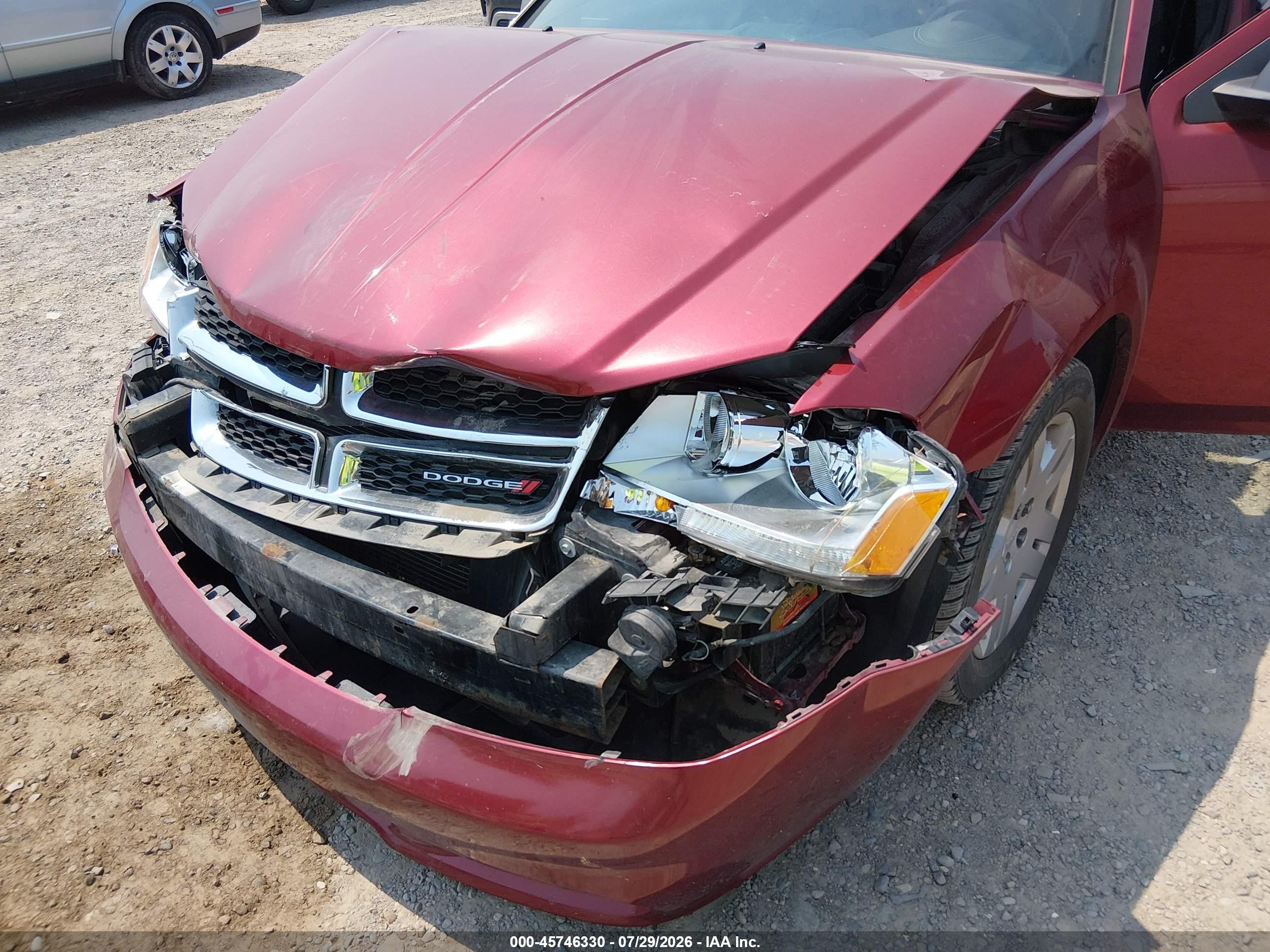 2014 Dodge Avenger Se Красный vin: 1C3CDZAG2EN217758