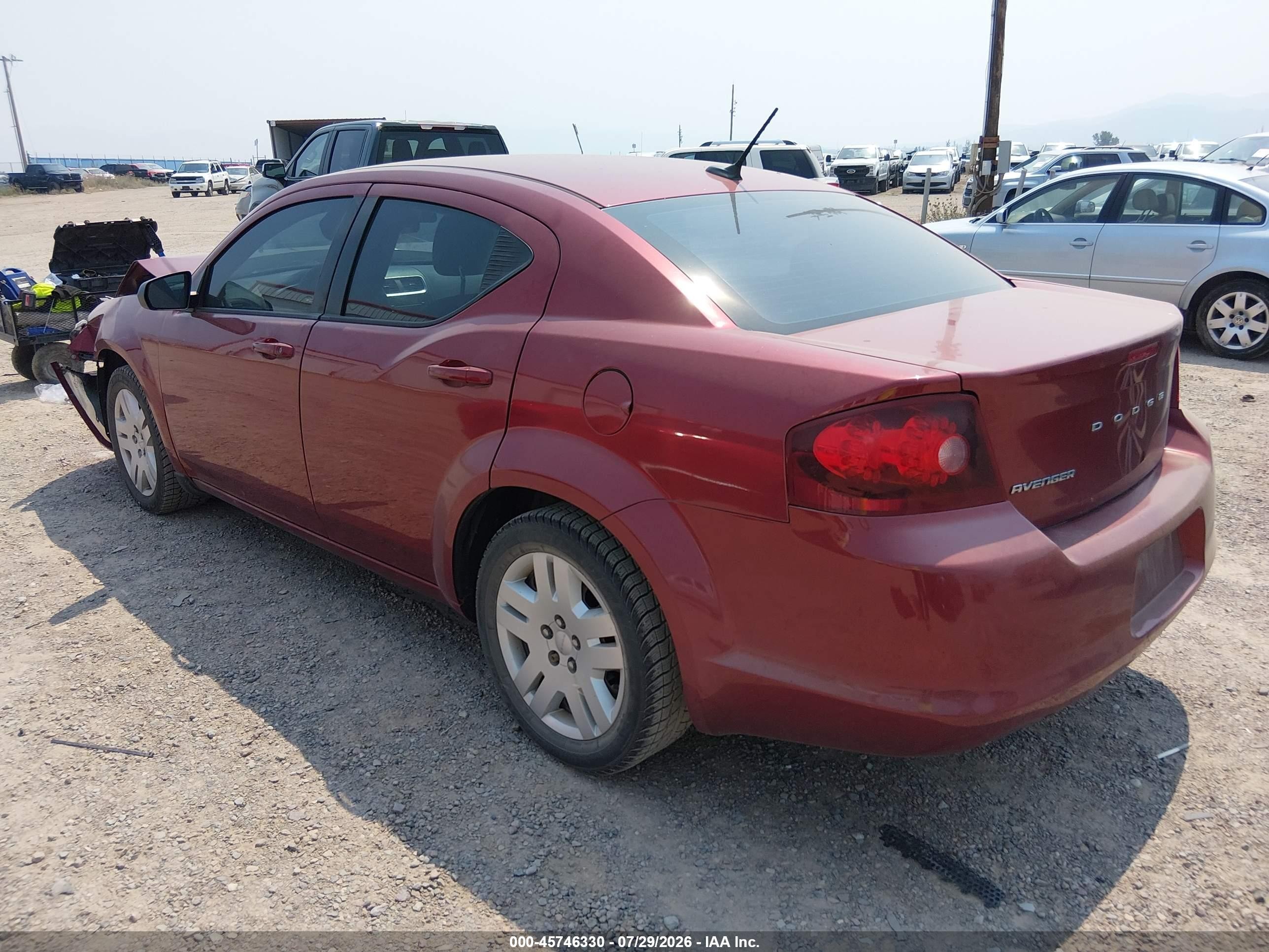 2014 Dodge Avenger Se Красный vin: 1C3CDZAG2EN217758