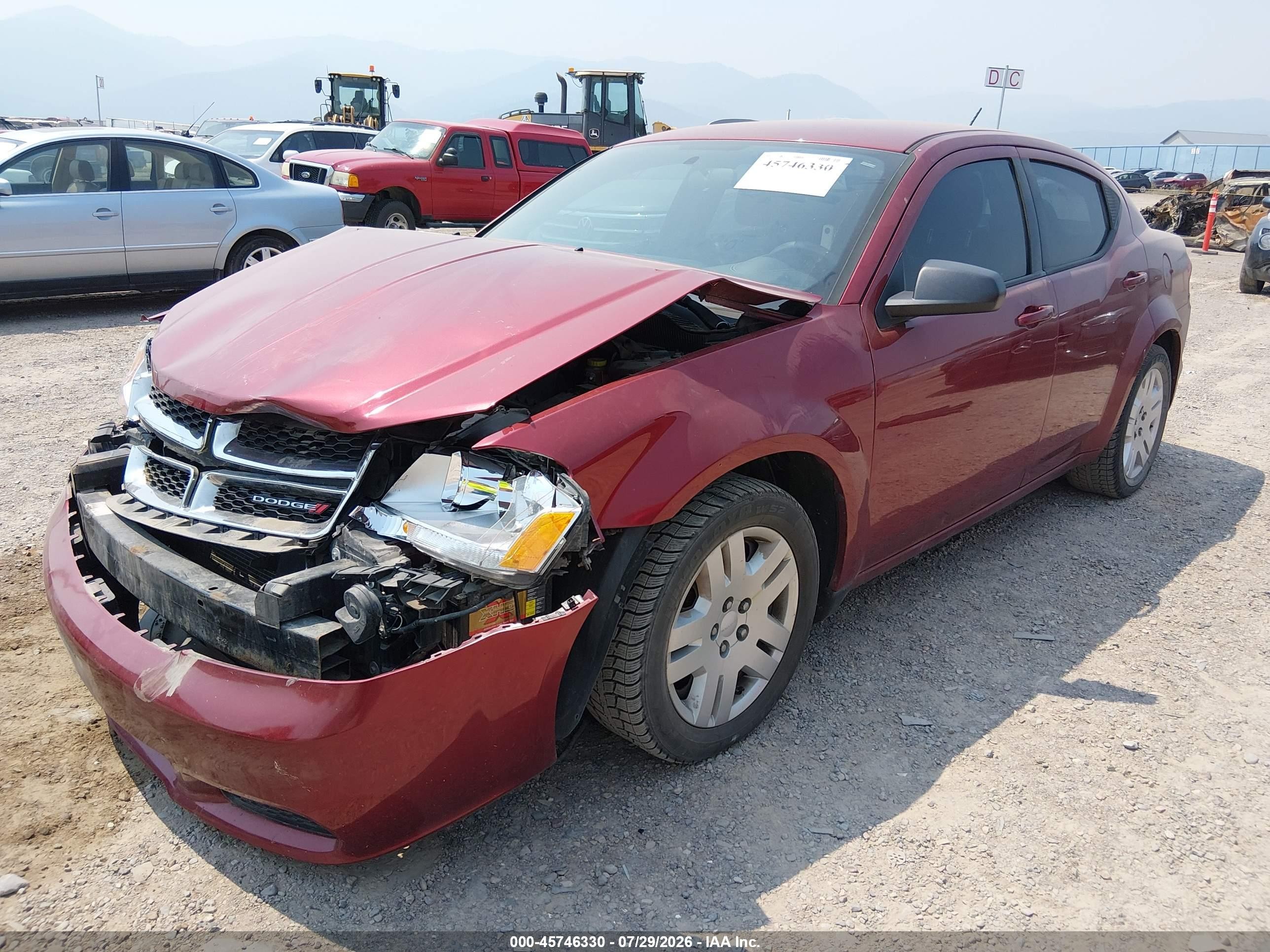 2014 Dodge Avenger Se Красный vin: 1C3CDZAG2EN217758