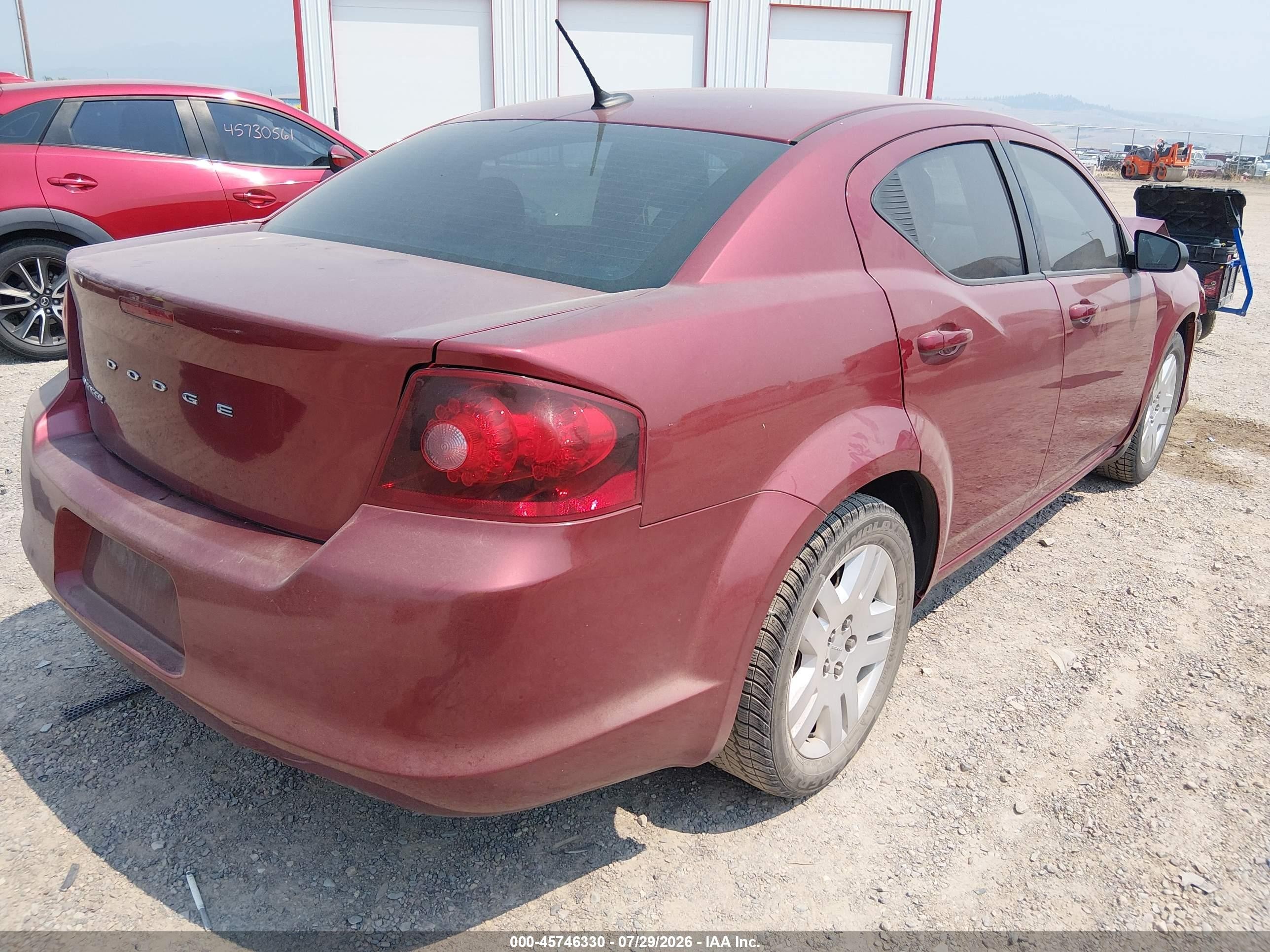 2014 Dodge Avenger Se Красный vin: 1C3CDZAG2EN217758