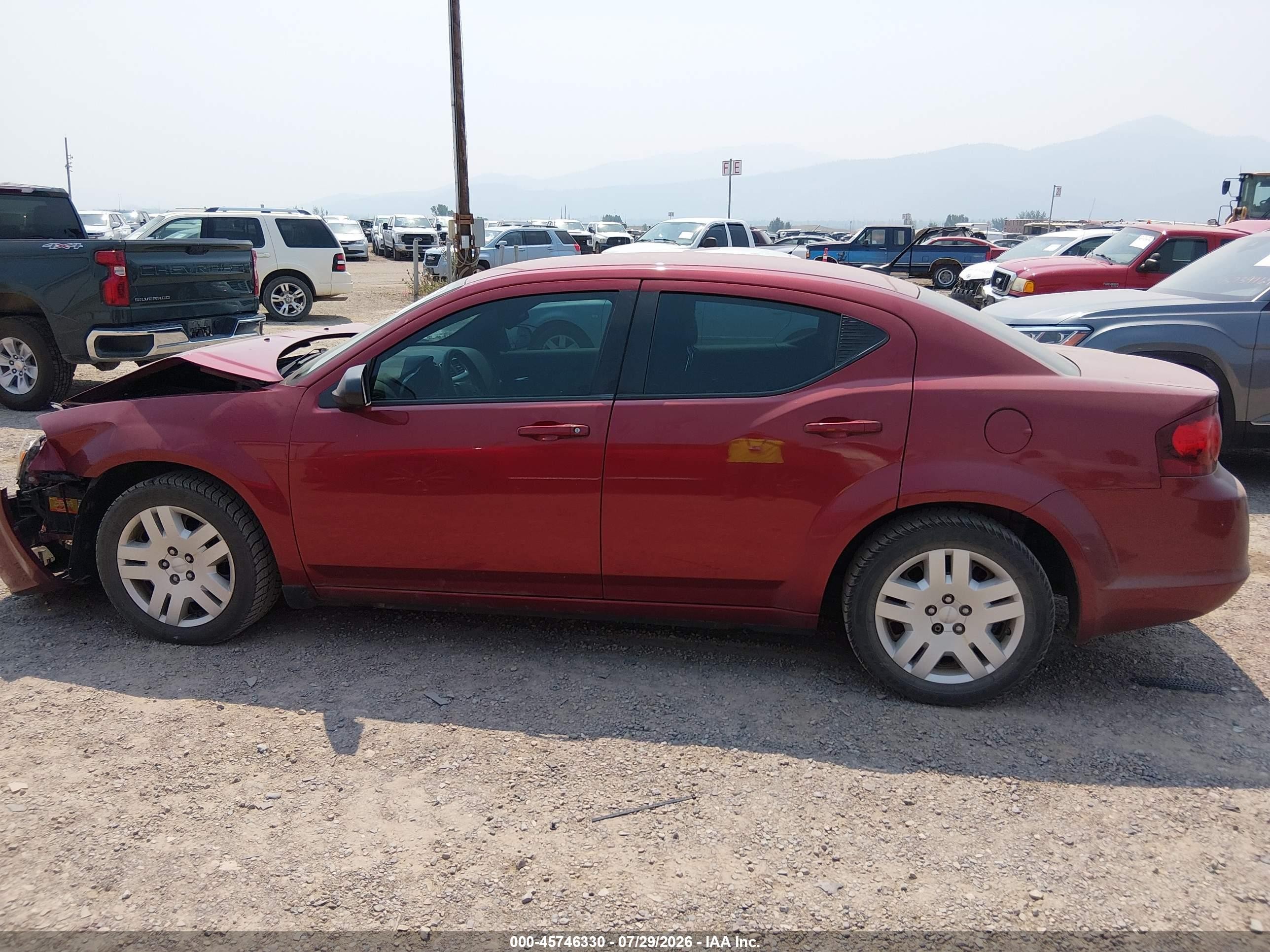 2014 Dodge Avenger Se Красный vin: 1C3CDZAG2EN217758