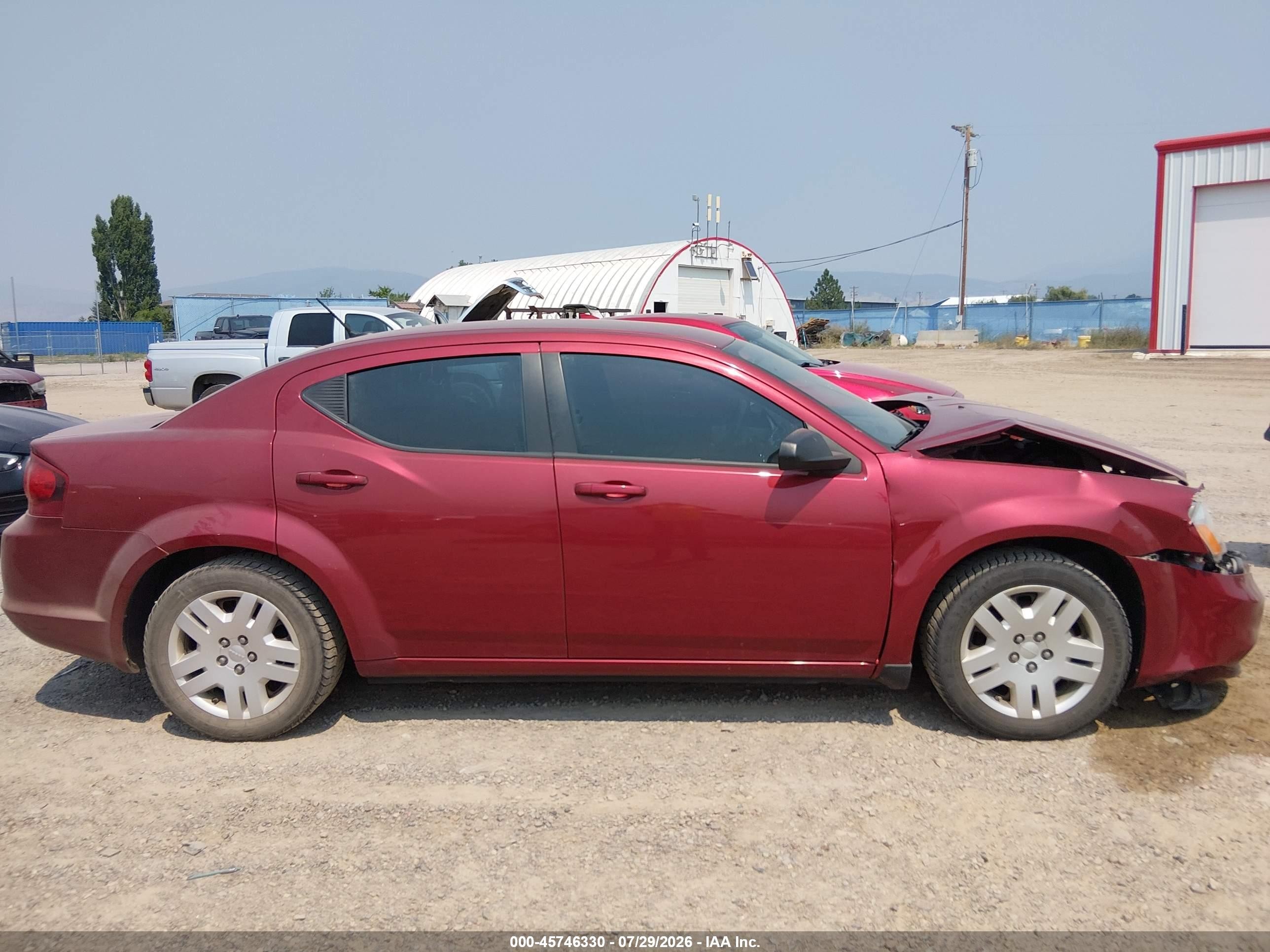 2014 Dodge Avenger Se Красный vin: 1C3CDZAG2EN217758