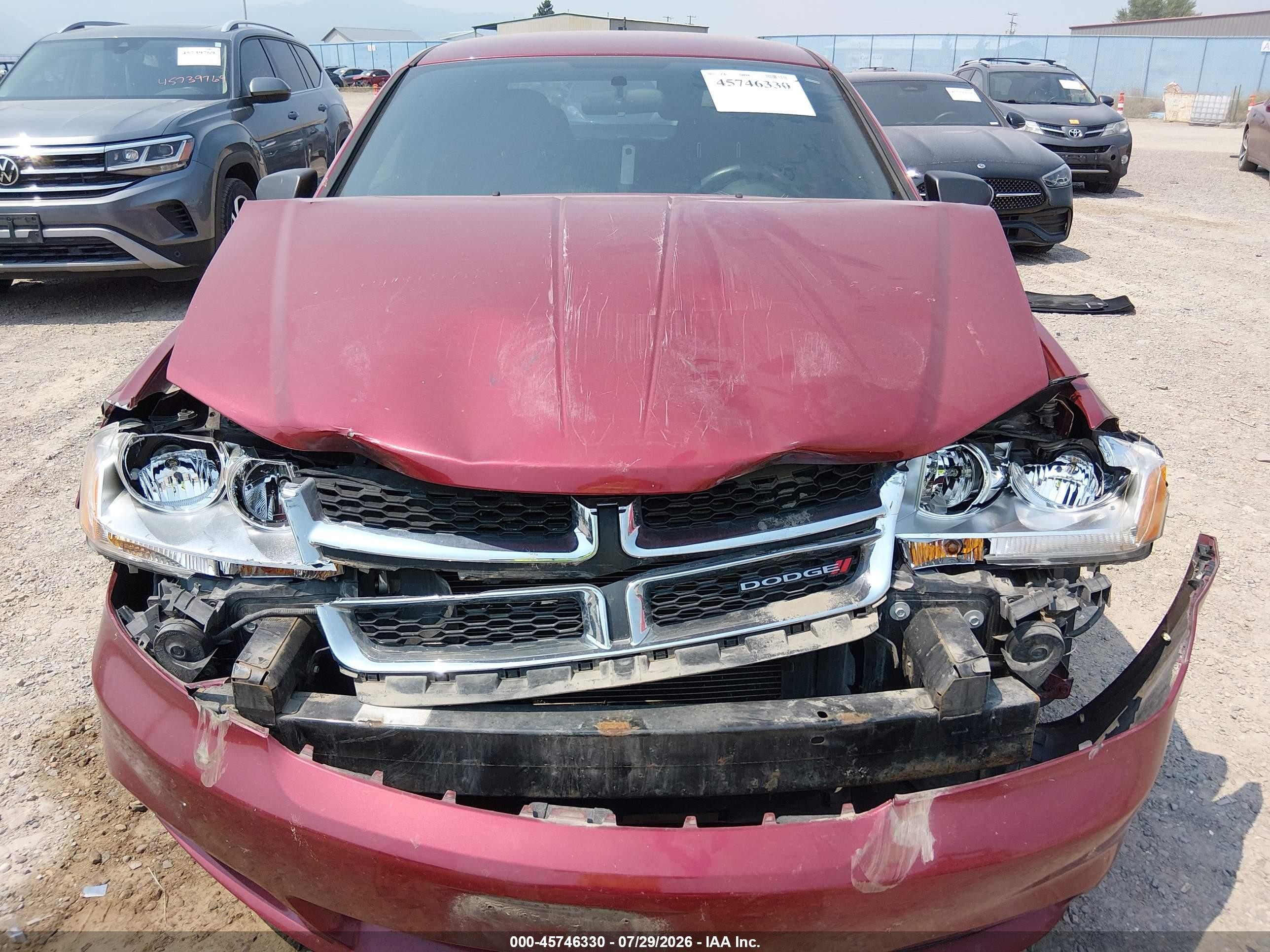 2014 Dodge Avenger Se Красный vin: 1C3CDZAG2EN217758