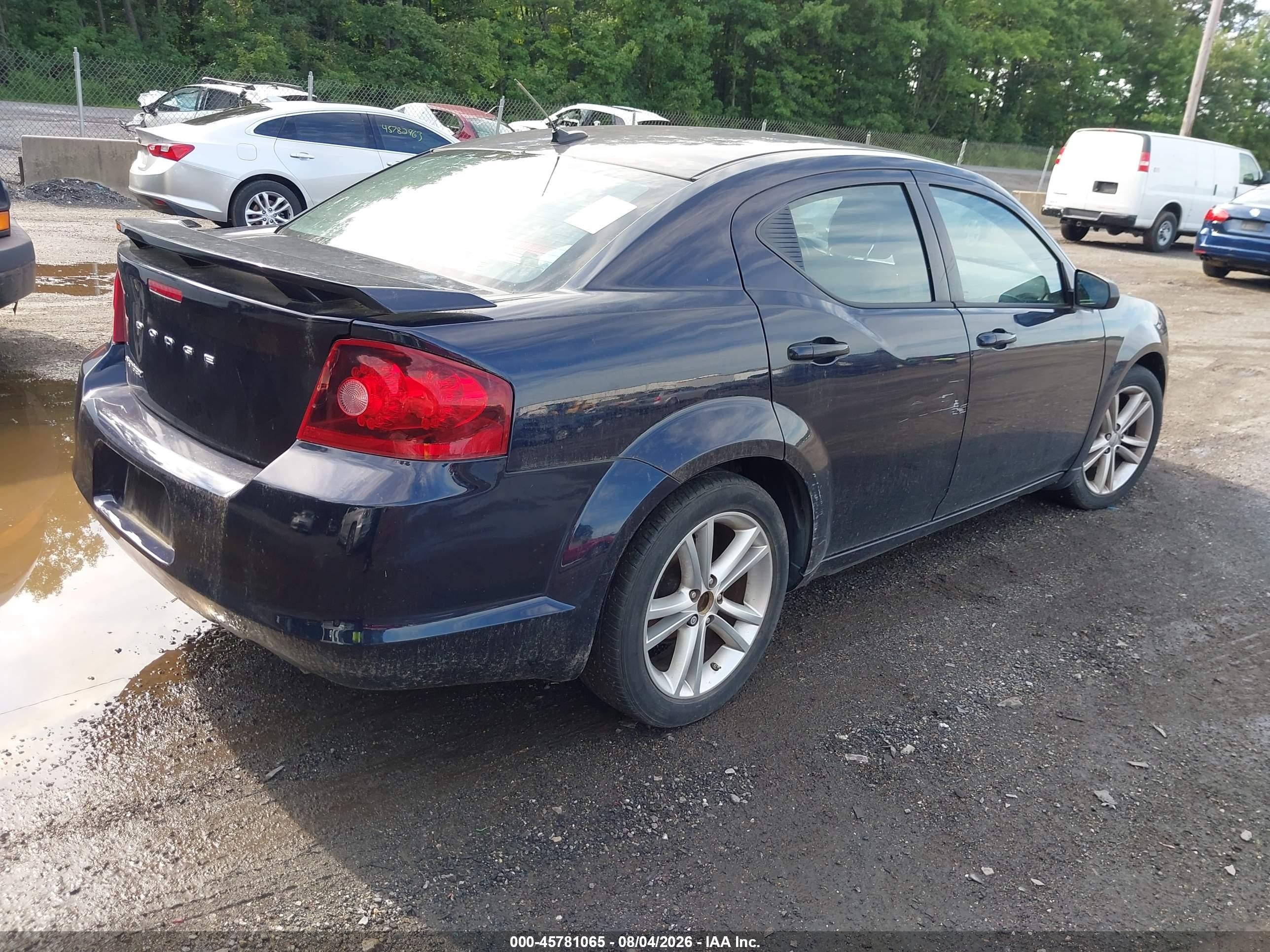2012 Dodge Avenger Se Black vin: 1C3CDZAG3CN255075