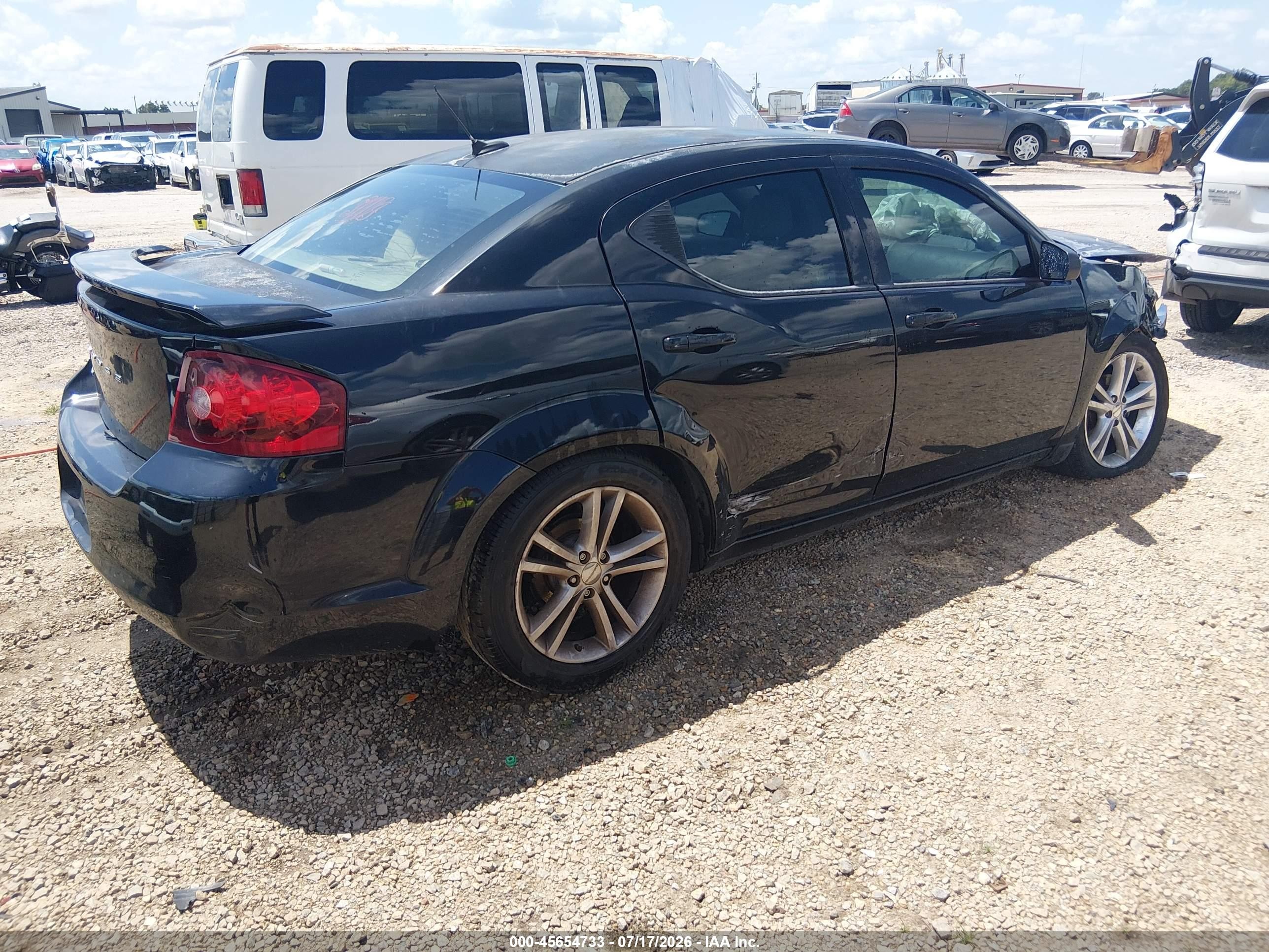 2013 Dodge Avenger Se V6 Черный vin: 1C3CDZAG3DN519610