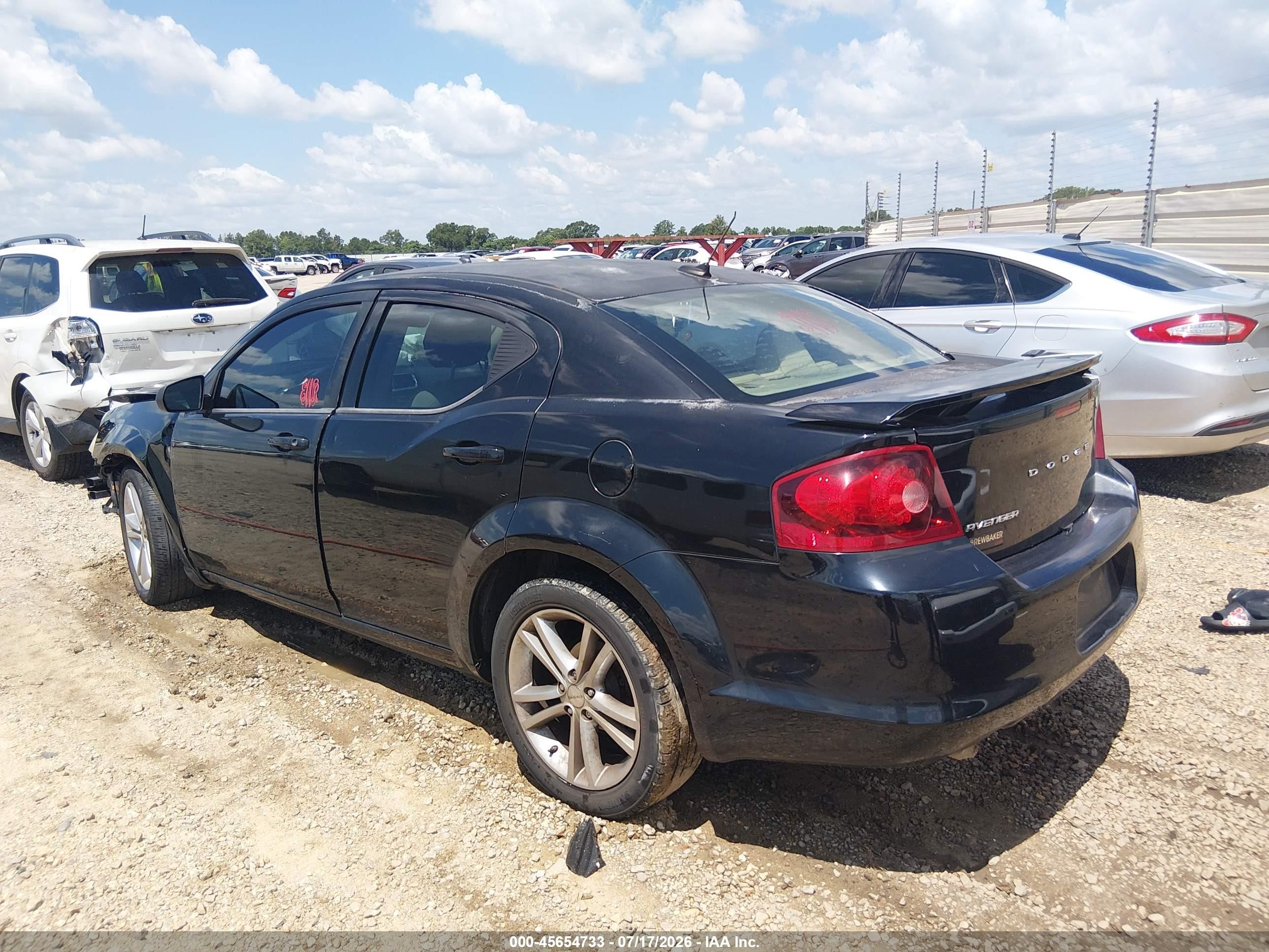 2013 Dodge Avenger Se V6 Черный vin: 1C3CDZAG3DN519610