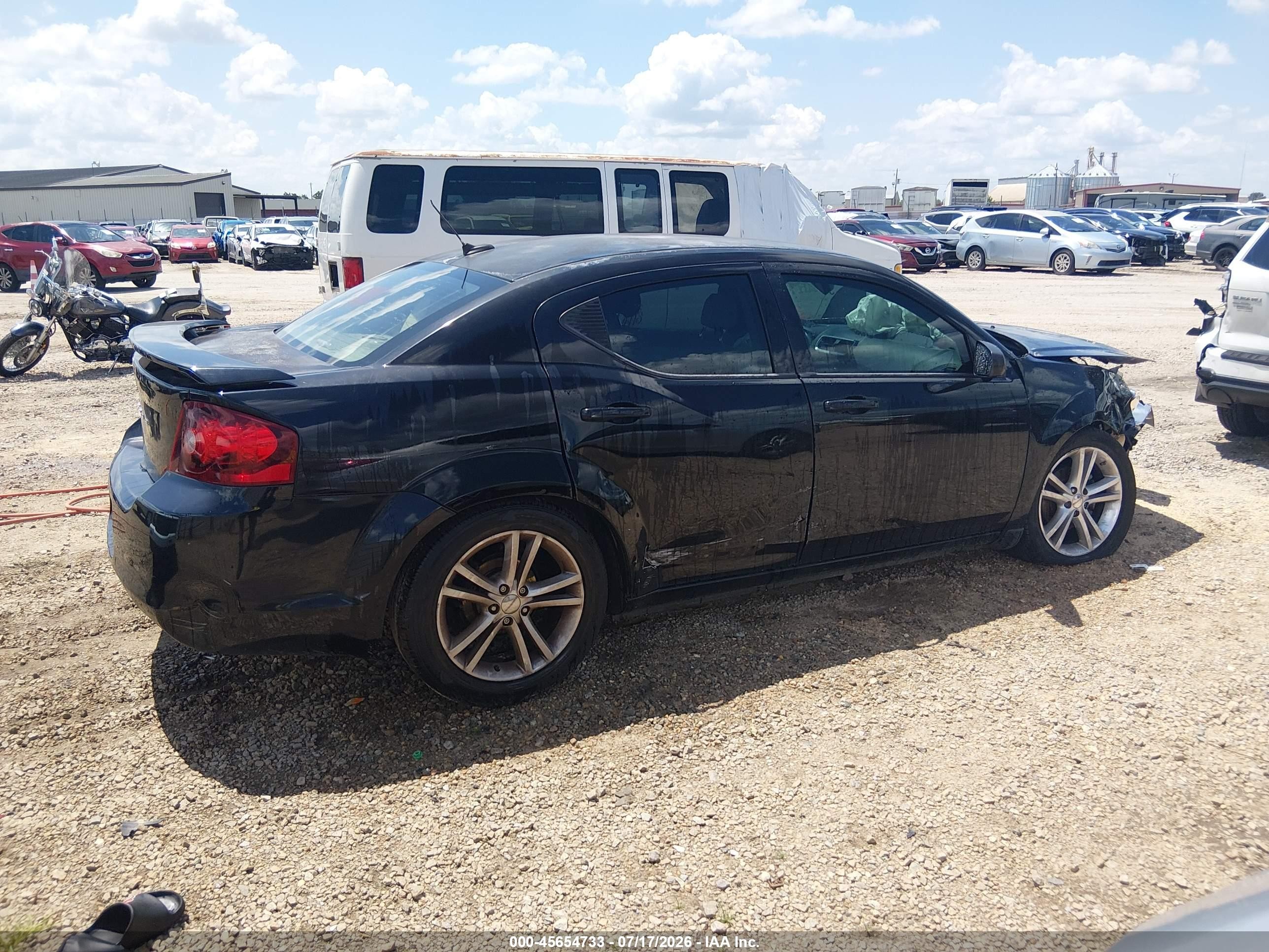 2013 Dodge Avenger Se V6 Черный vin: 1C3CDZAG3DN519610