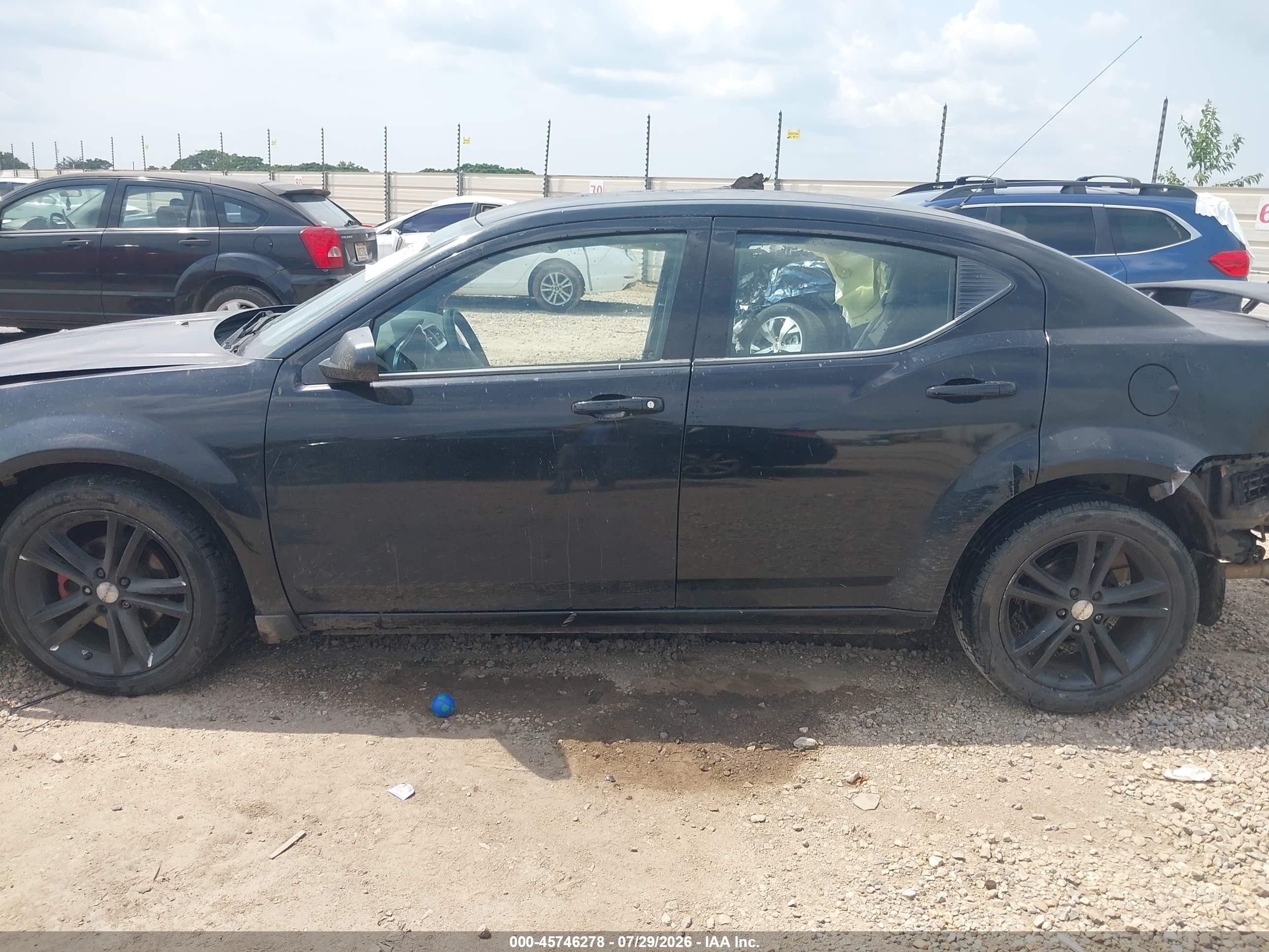 2013 Dodge Avenger Se V6 Black vin: 1C3CDZAG3DN748420