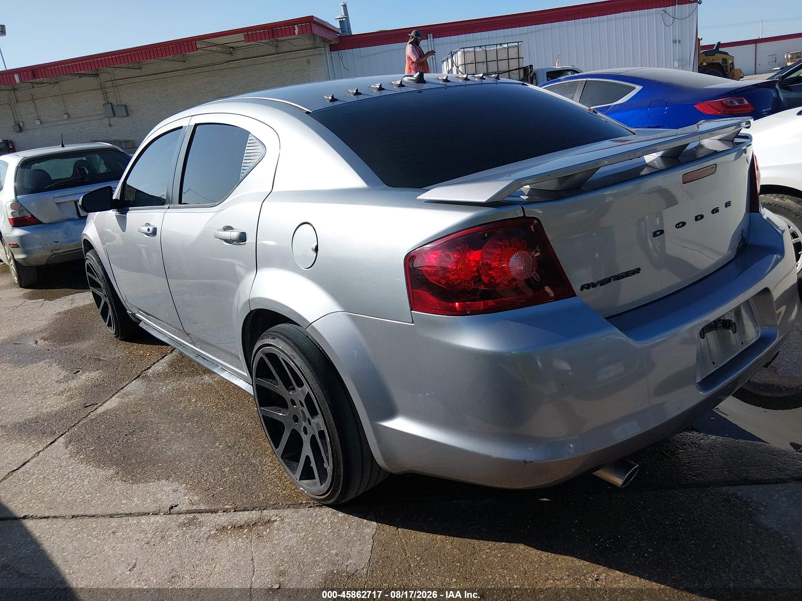 2013 Dodge Avenger Se V6 Серебряный vin: 1C3CDZAG3DN769803